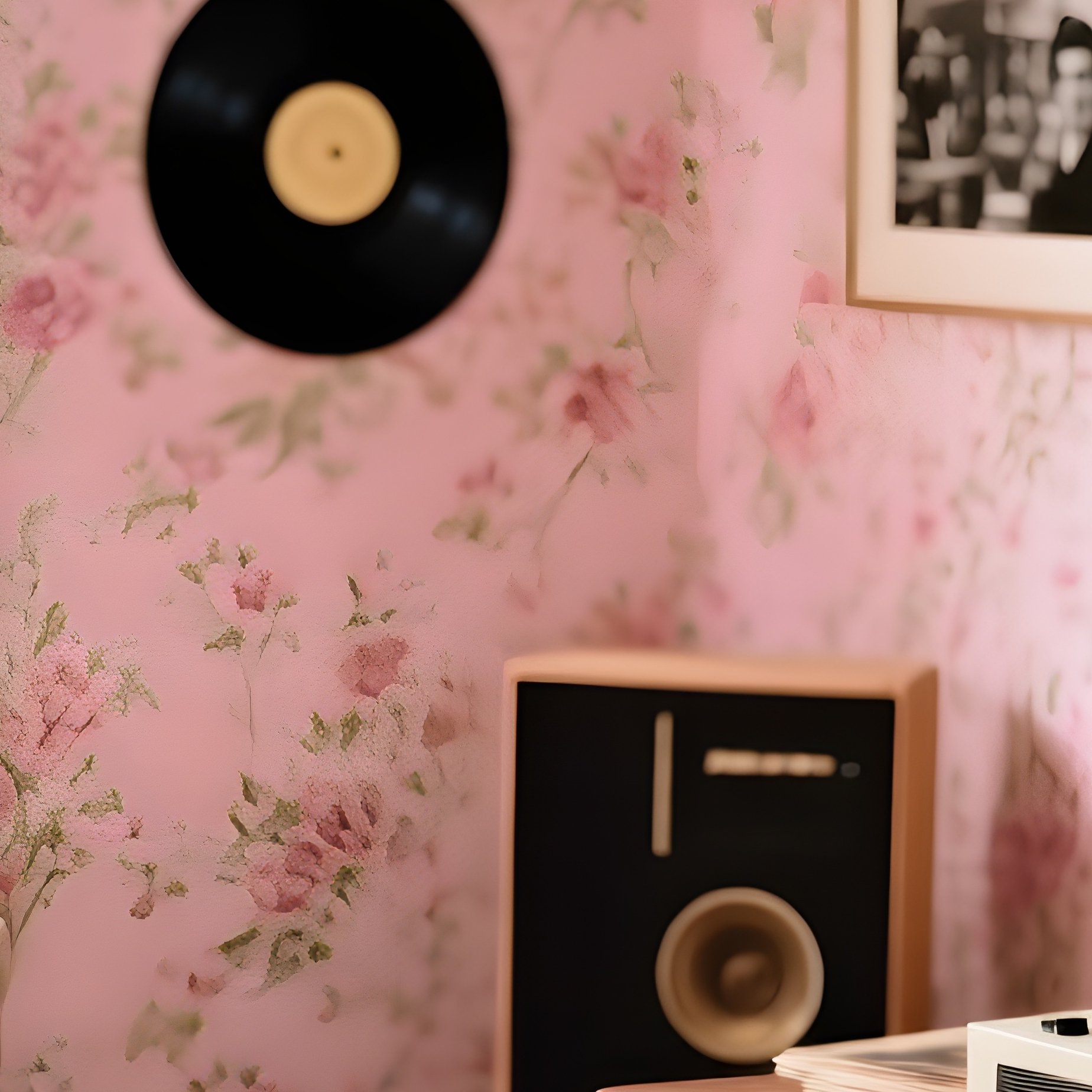 1960S Music Room With Record Player And Dresser - Full Resolution Quality Preview