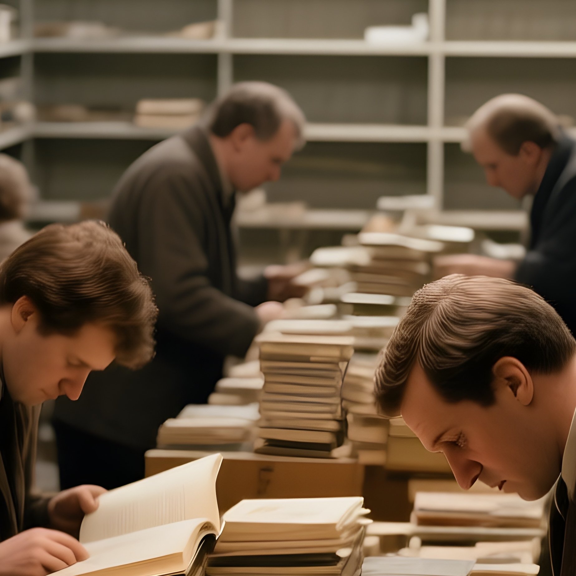 1981 Dusty Bookstore Dom Knigi Technical Manuals Fiction Empty - Full Resolution Quality Preview