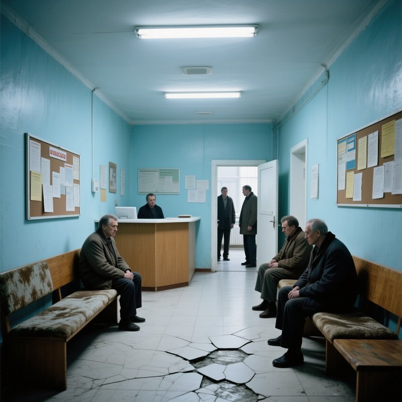 1986 Doctors Waiting Room Painted Light Blue