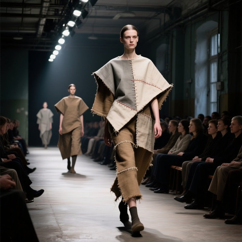 1987 Soviet Fashion Show Angular Utilitarian Clothing