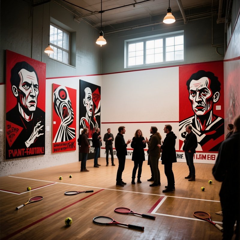 1989 Art Exhibition Squash Court