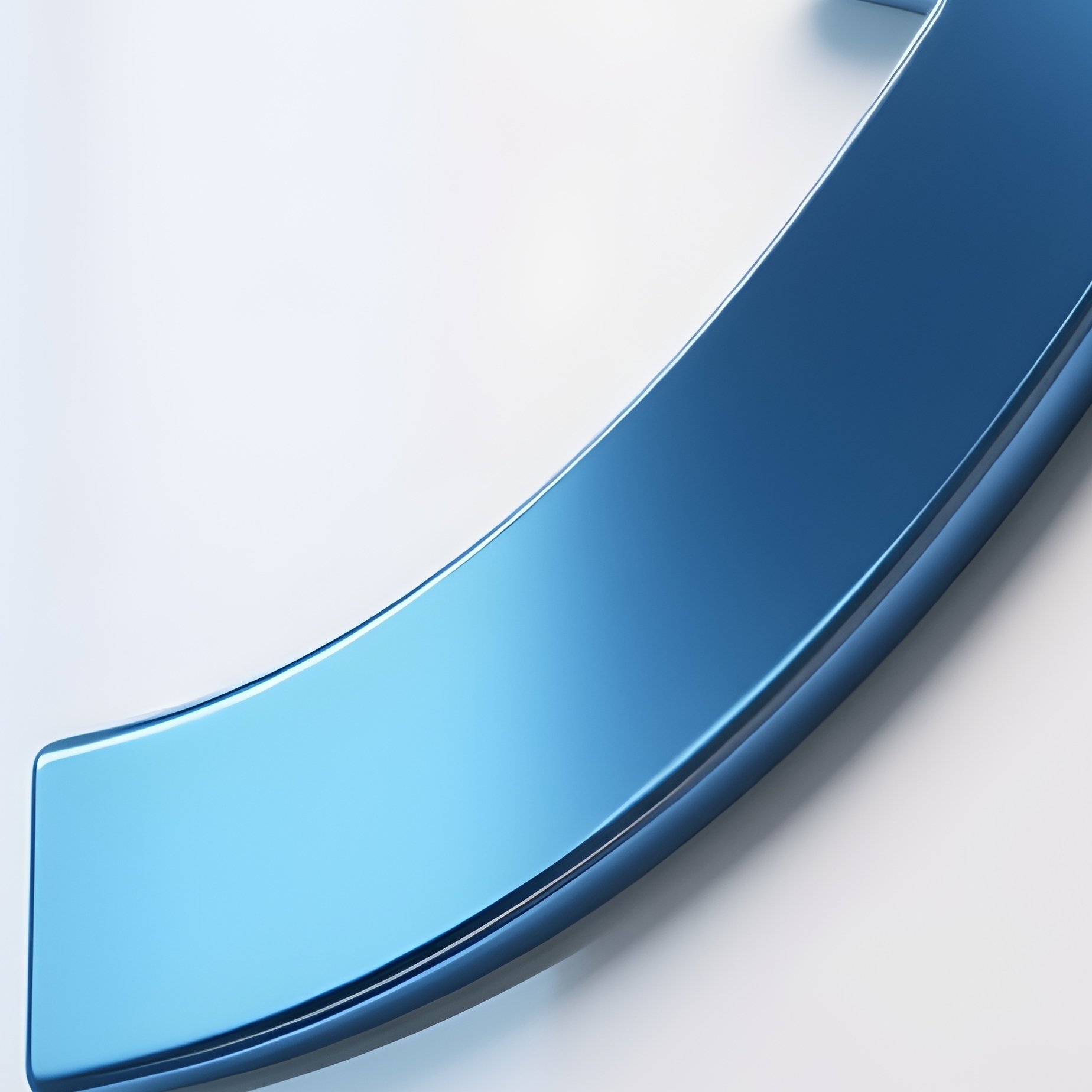 3D Rendered Arrow Pointing Upward In Metallic Blue — Photorealistic Arrow Drawn On A Whiteboard In A Conference Room - Full Resolution Quality Preview