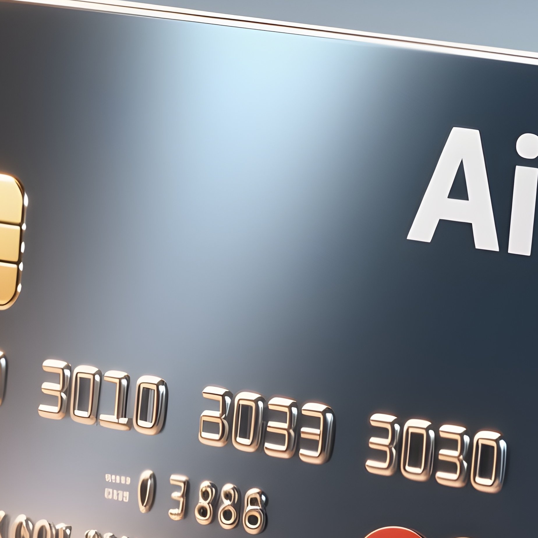 3D Rendered Credit Card Icon With Metallic Shine — Photorealistic Credit Card Placed Next To A Laptop - Full Resolution Quality Preview