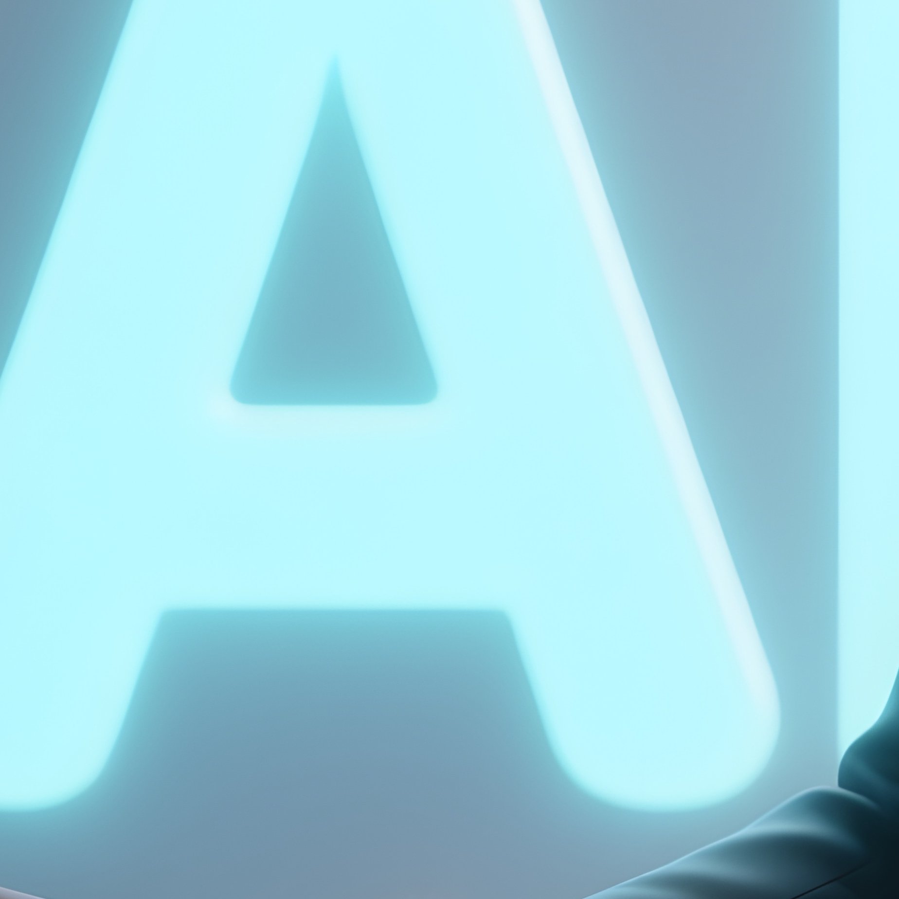 3D Rendered Partnership Icon Glowing Softly — Photorealistic Business Partners Greeting Each Other - Full Resolution Quality Preview