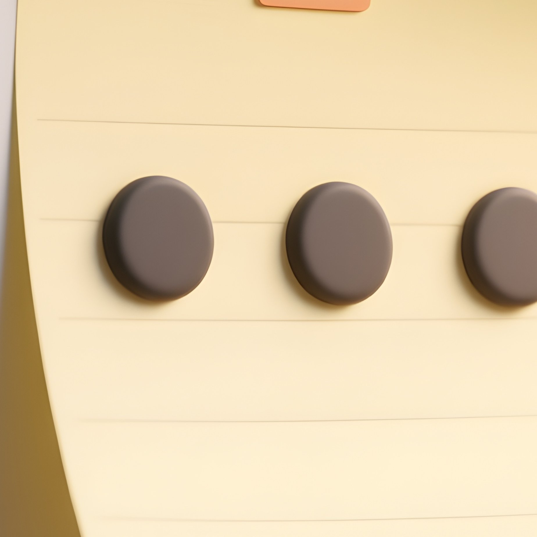 3D Rendered Speech Bubble Icon With Smooth Curves — Photorealistic Sticky Note Conversation Bubbles On A Wall - Full Resolution Quality Preview