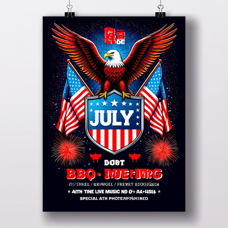 4Th Of July Celebration Poster 4Th Of July Patriotic