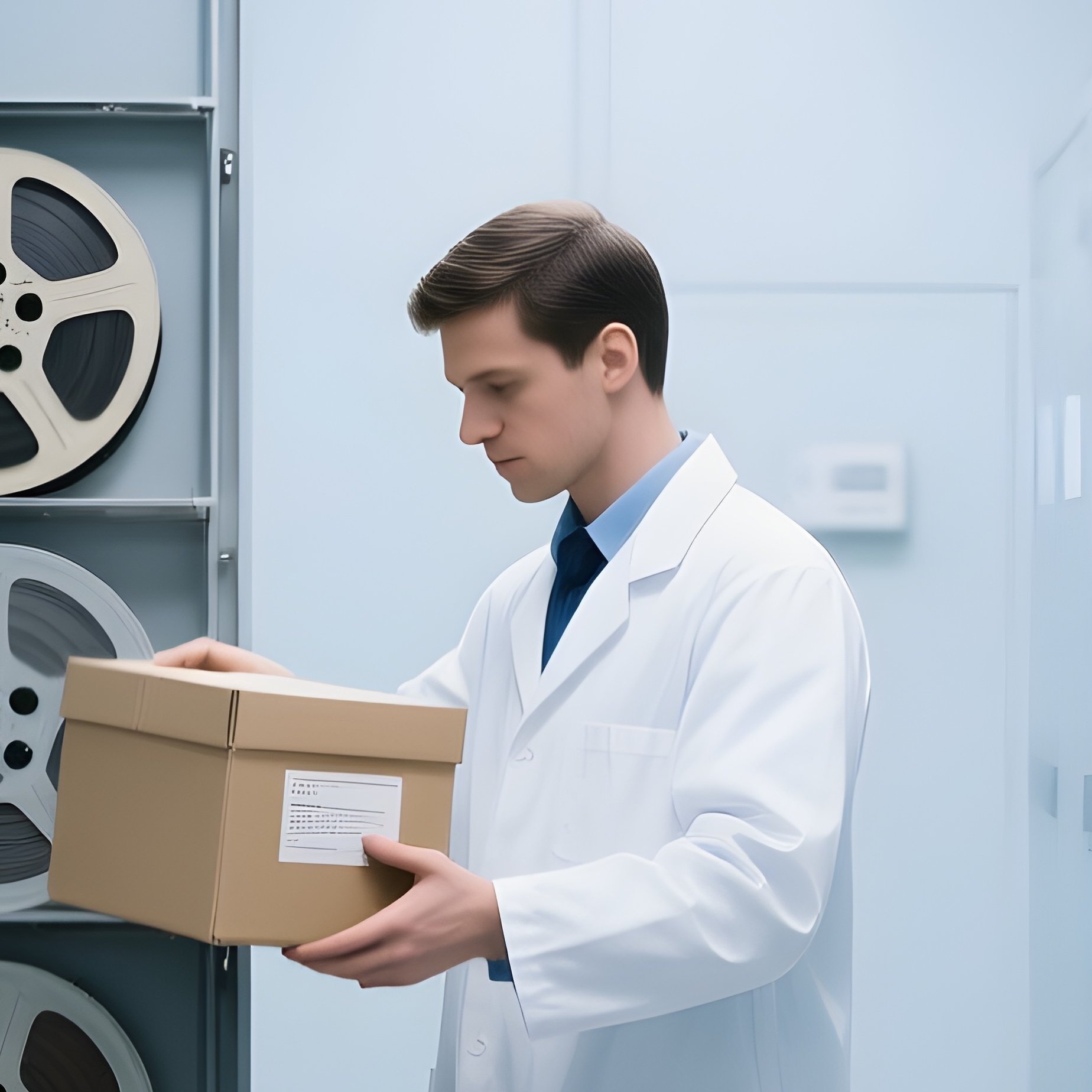 A Archival Room With Records And Archival Storage Units - Full Resolution Quality Preview