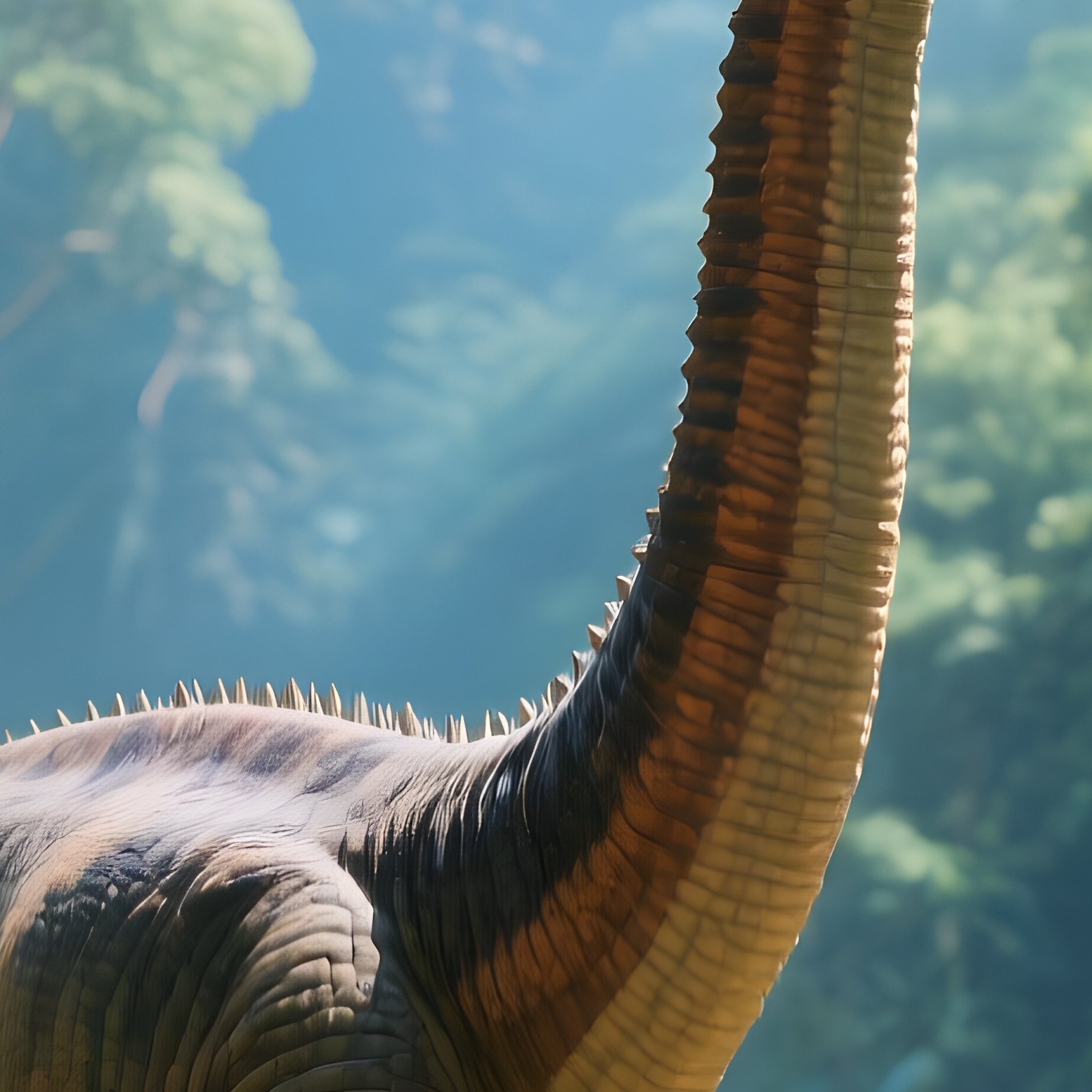 A Artistically Represented Dinosaur Einiosaurus In A Prehistoric Scene - Full Resolution Quality Preview