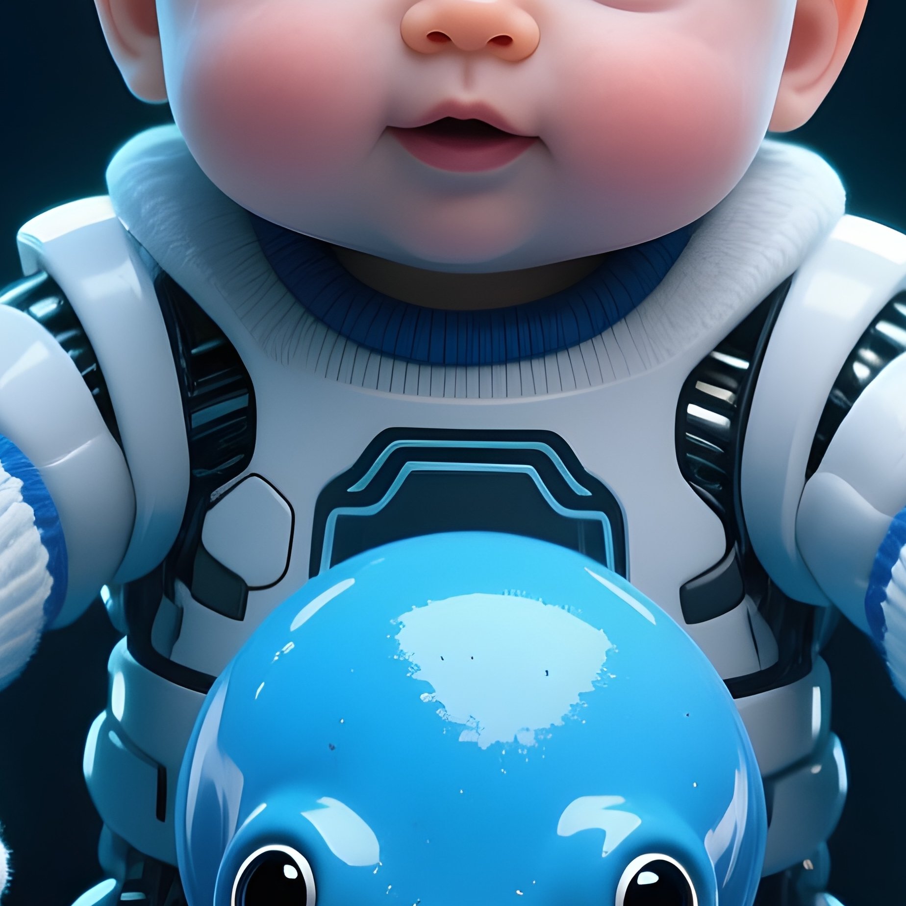 A Baby Octopus Wearing Mittens 4 - Full Resolution Quality Preview