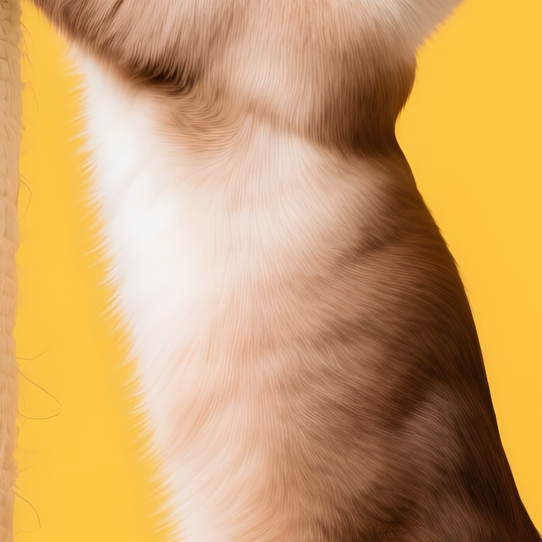 A Balinese Cat Climbing A Scratching Post Mid Action - Full Resolution Quality Preview