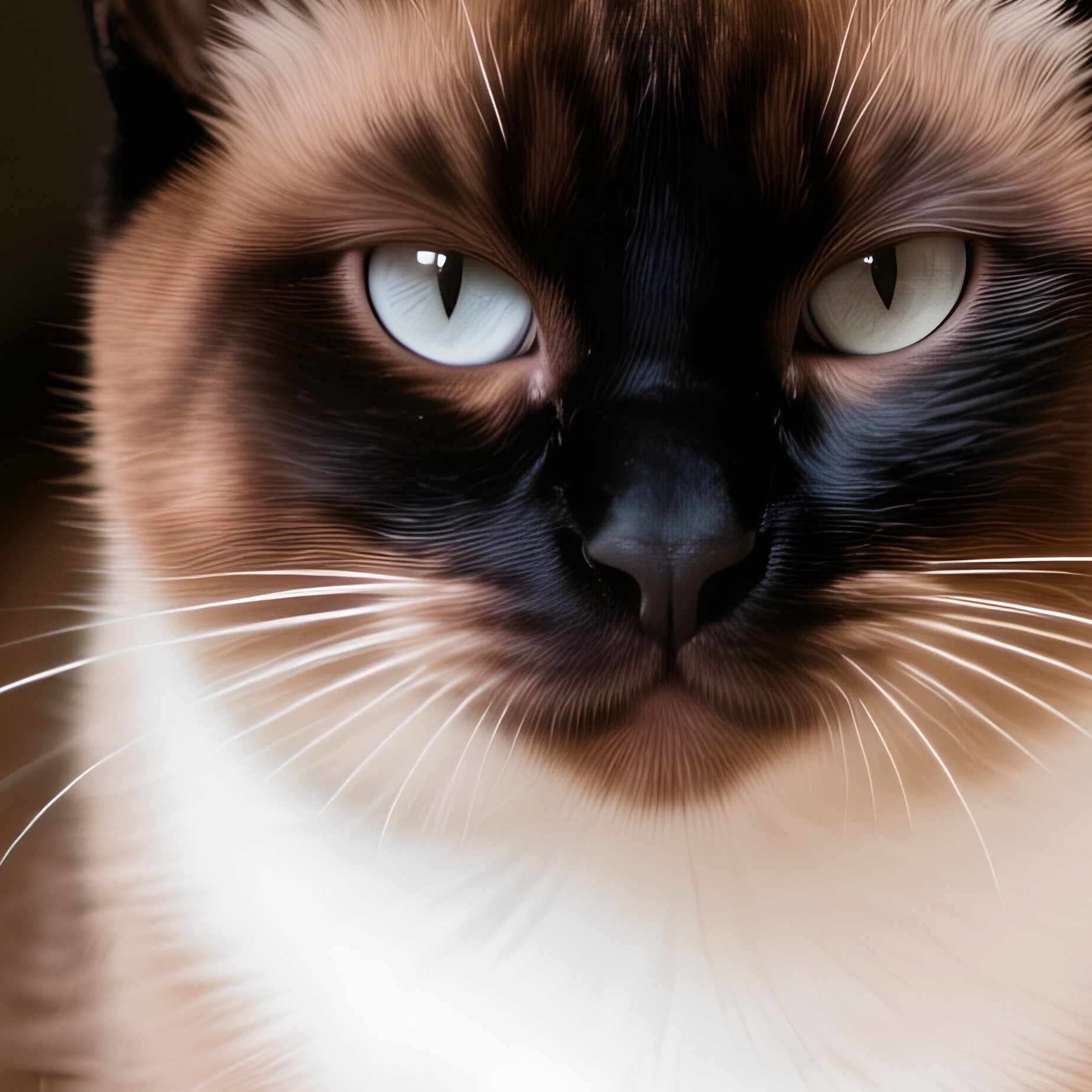 A Balinese Cat Sitting In A Too Small Container - Full Resolution Quality Preview