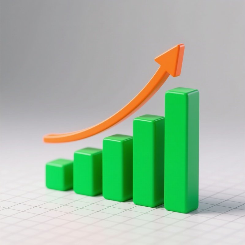 A Bar Graph Showing Growth Or Progress Growth Progress