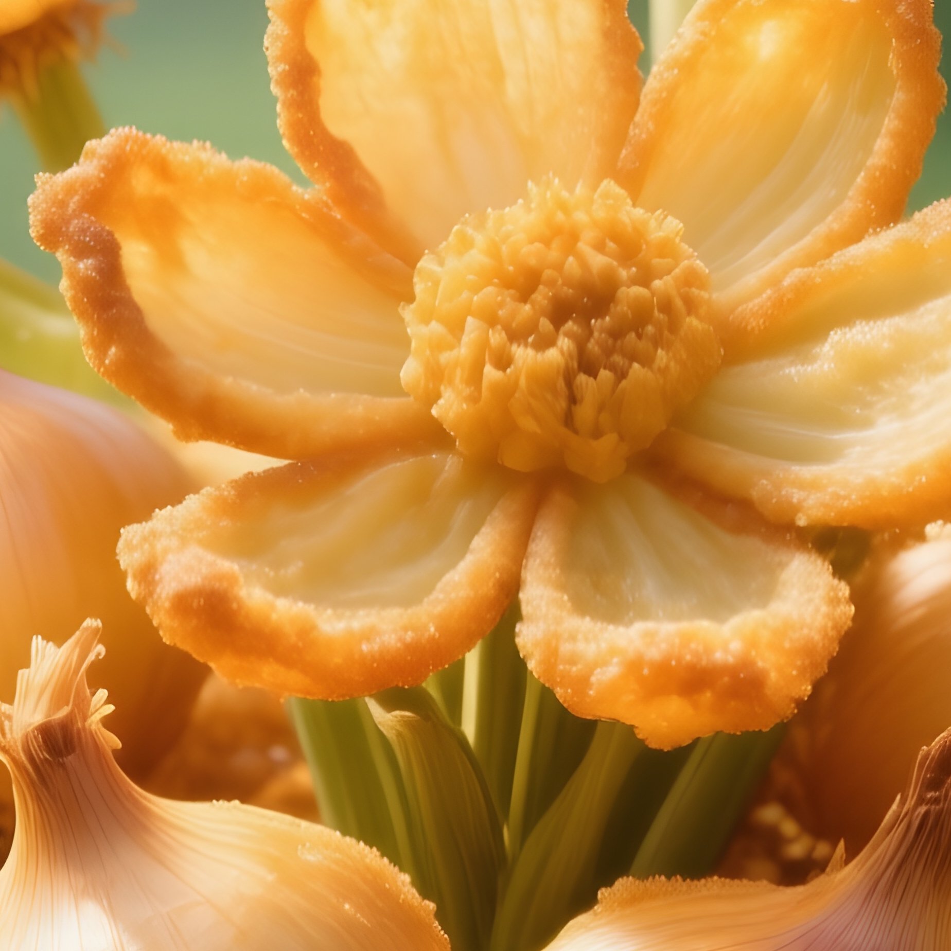 A Basket Of Blooming Onions Fried And Golden 2 - Full Resolution Quality Preview
