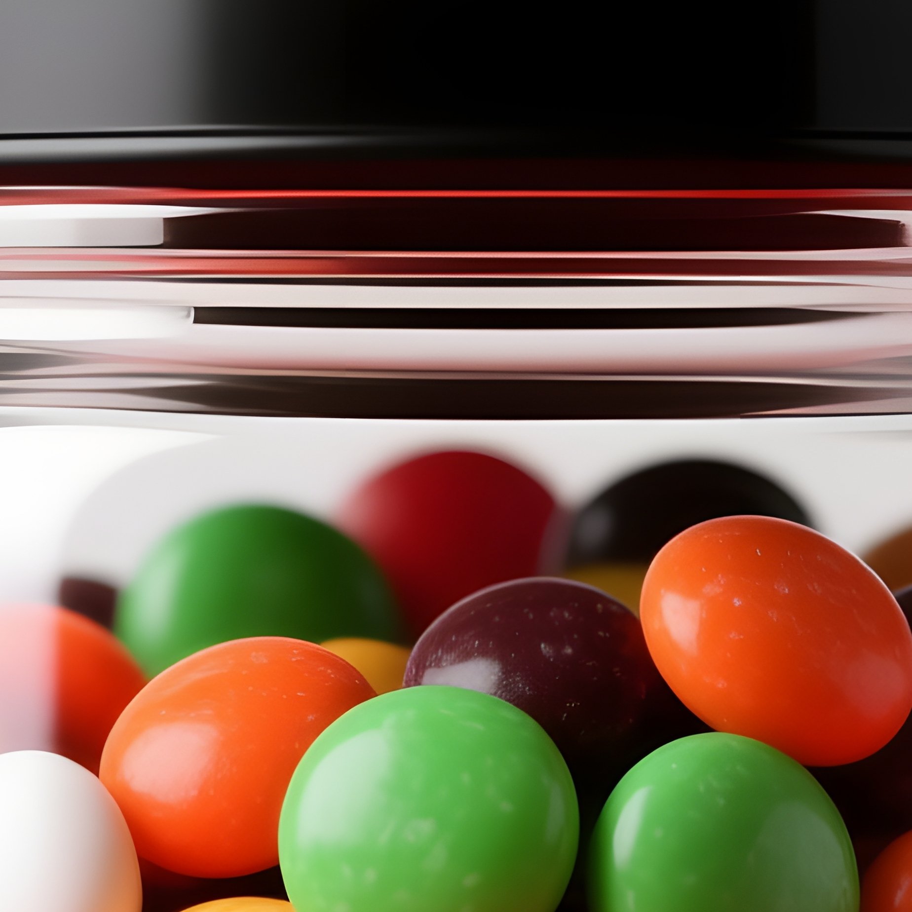 A Bat Shaped Container Filled With Colorful Candies Bat Candies - Full Resolution Quality Preview