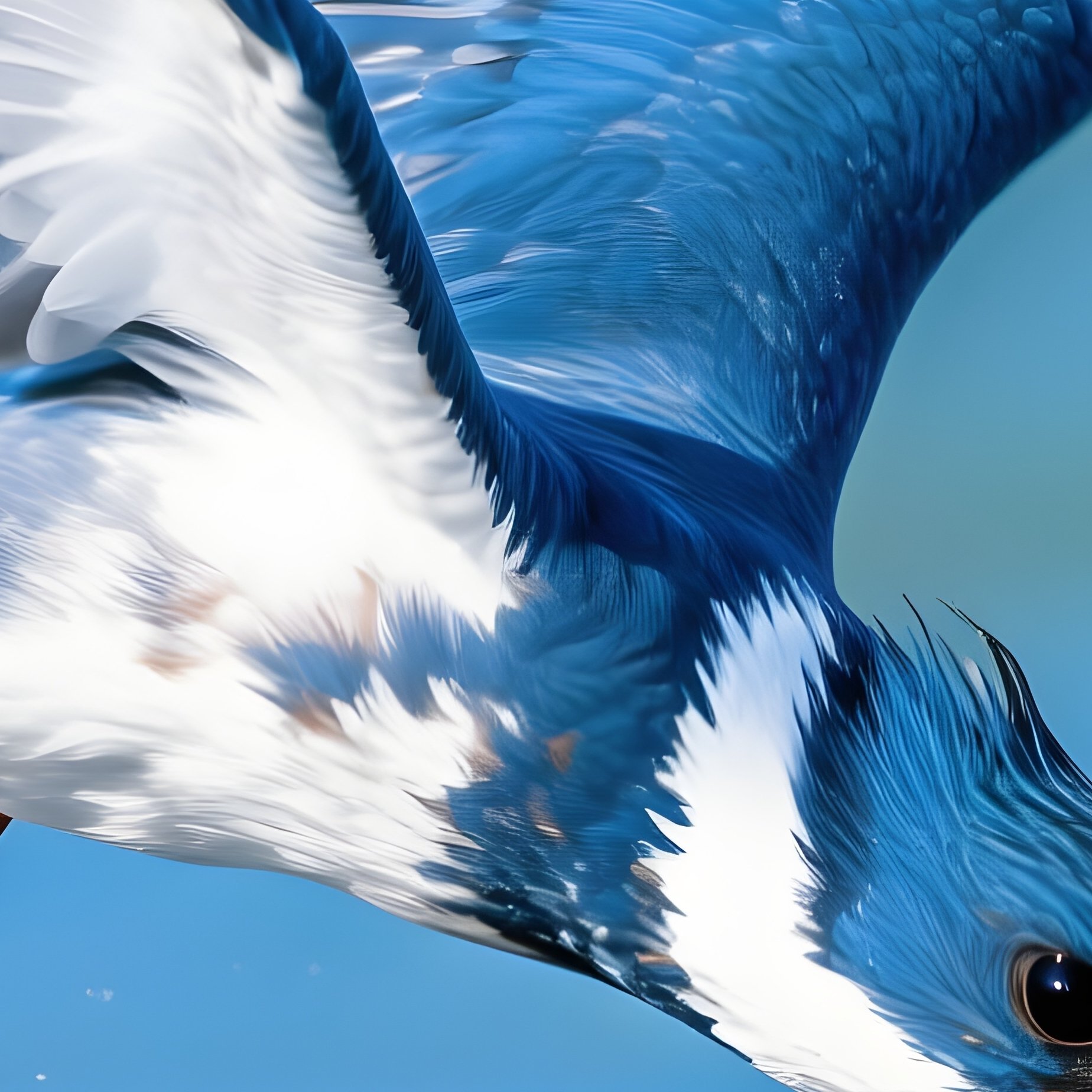 A Bird Kingfisher In Flight - Full Resolution Quality Preview