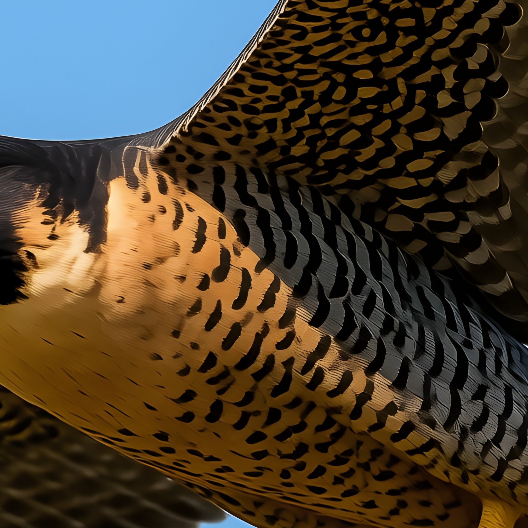 A Bird Peregrine Falcon Hoovering Midair With Focused Eyes Science Fiction - Full Resolution Quality Preview