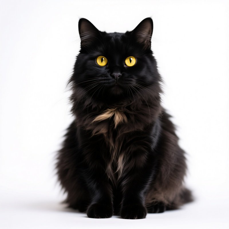 A Black Cat Black Cat Yellow Eyes