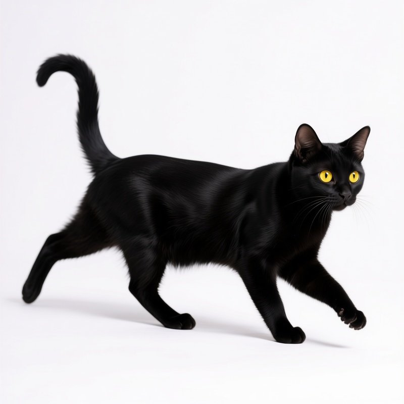 A Black Cat Black Cat Yellow Eyes