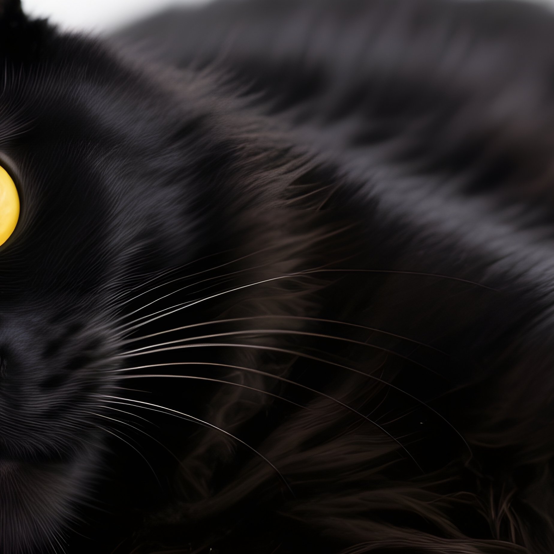 A Black Cat Black Cat Yellow Eyes - Full Resolution Quality Preview