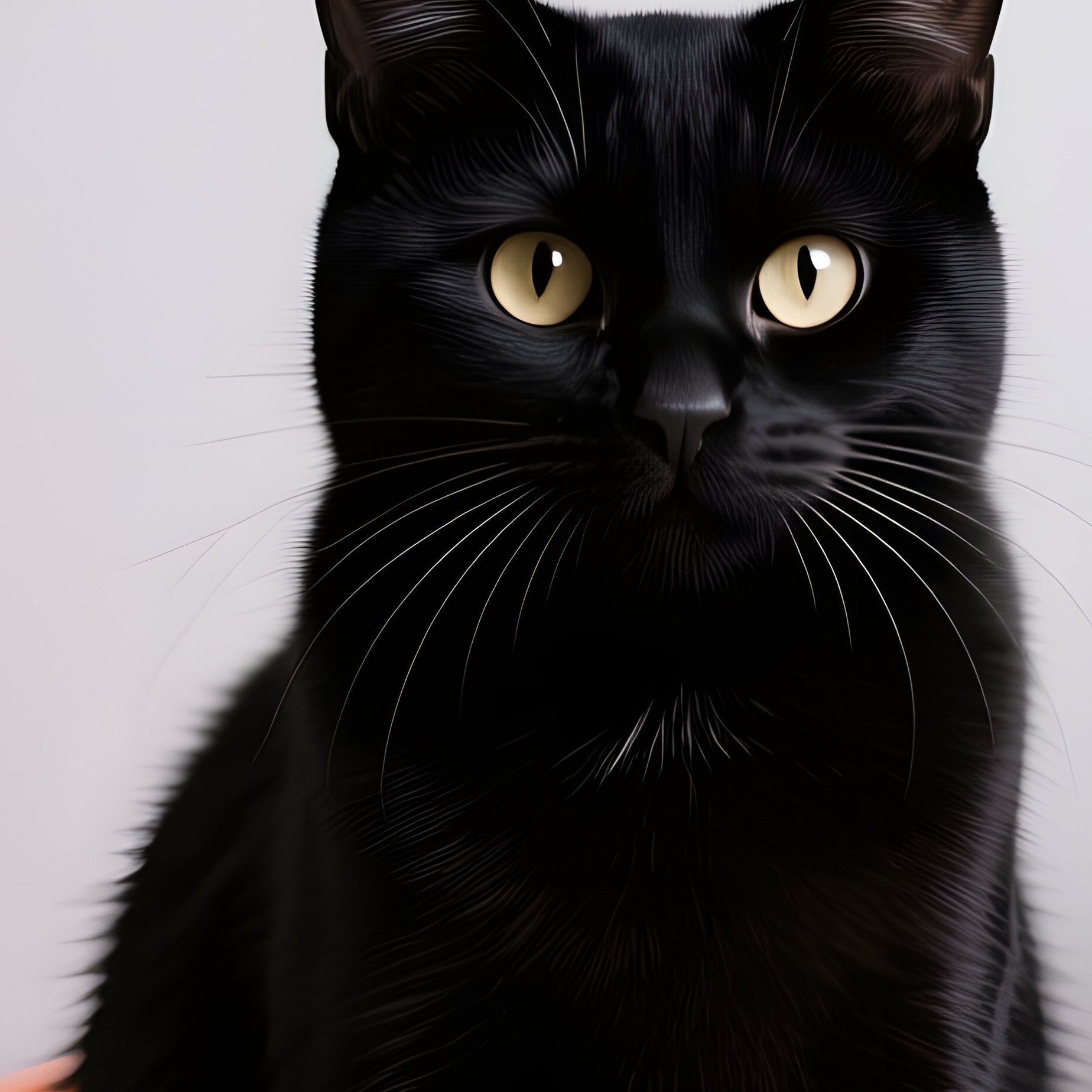 A Black Cat Framed In A Picture Frame Halloween Black Cat - Full Resolution Quality Preview