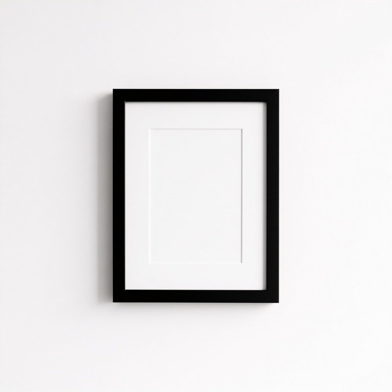A Black Picture Frame Minimalism Frame