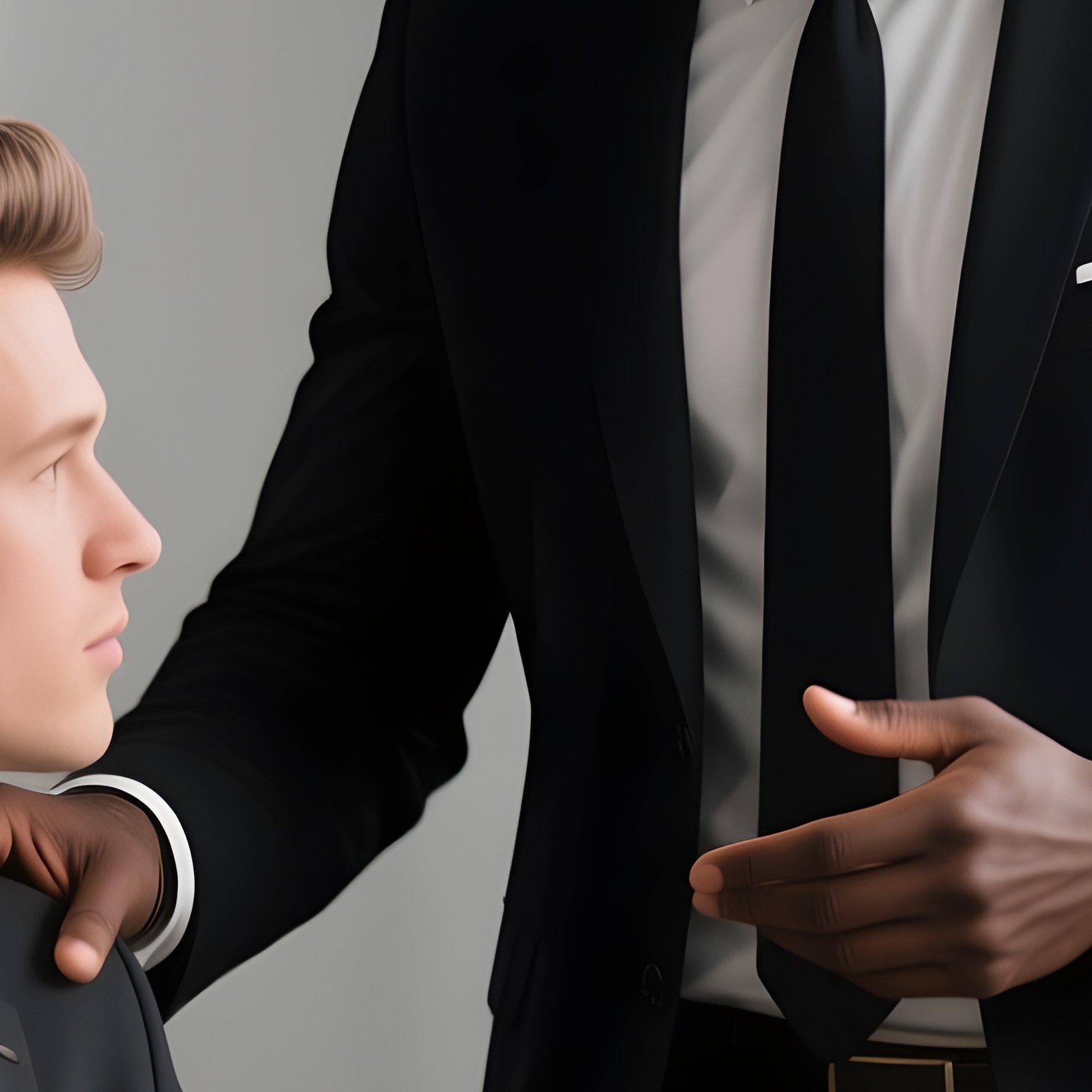 A Black Team Leader Mentoring A Colleague At A Desk. - Full Resolution Quality Preview