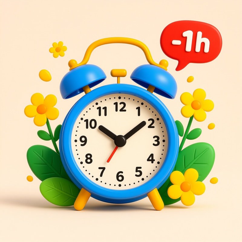 A Blue Alarm Clock Alarm Clock Time Change