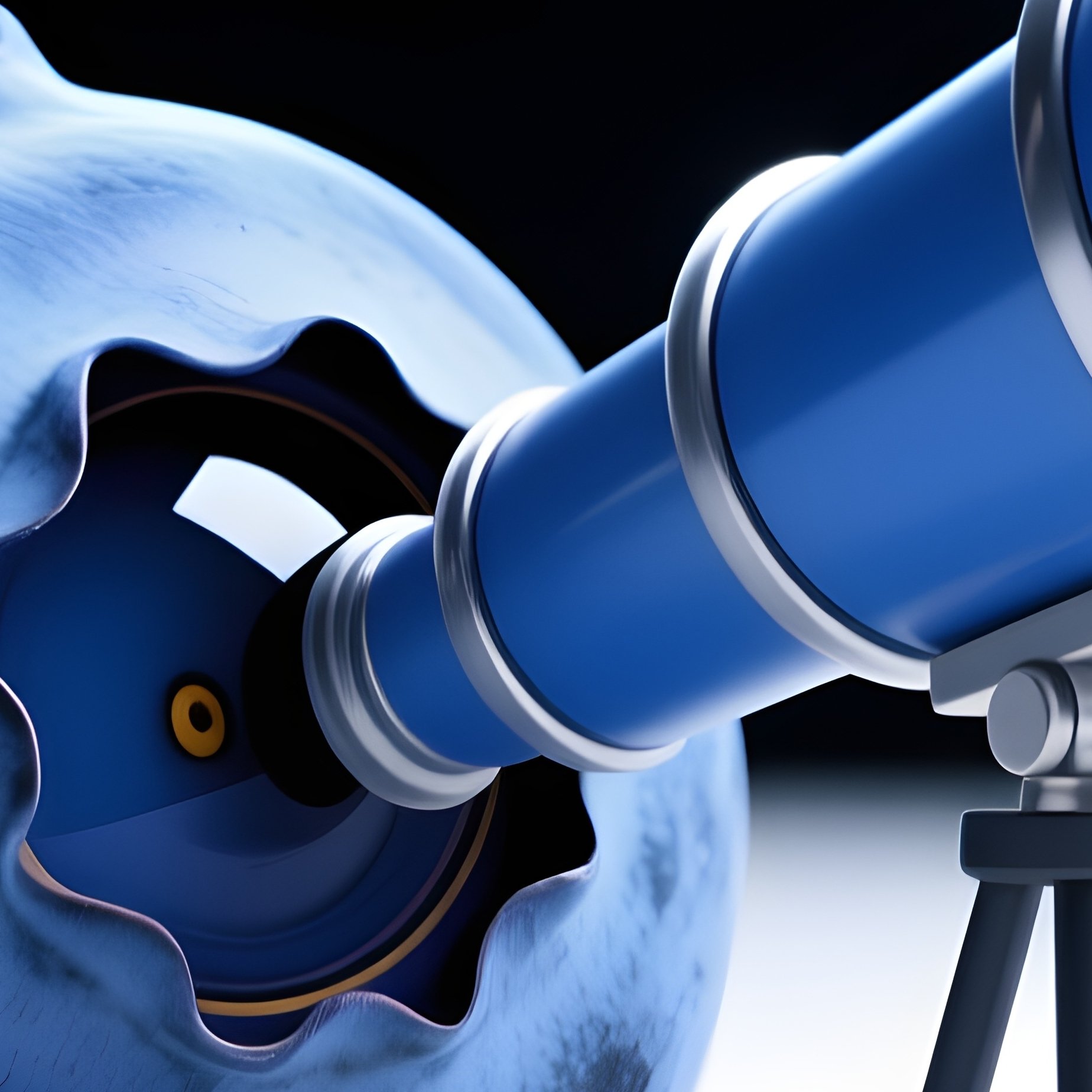 A Blueberry As A Telescope Lens Looking At Stars - Full Resolution Quality Preview