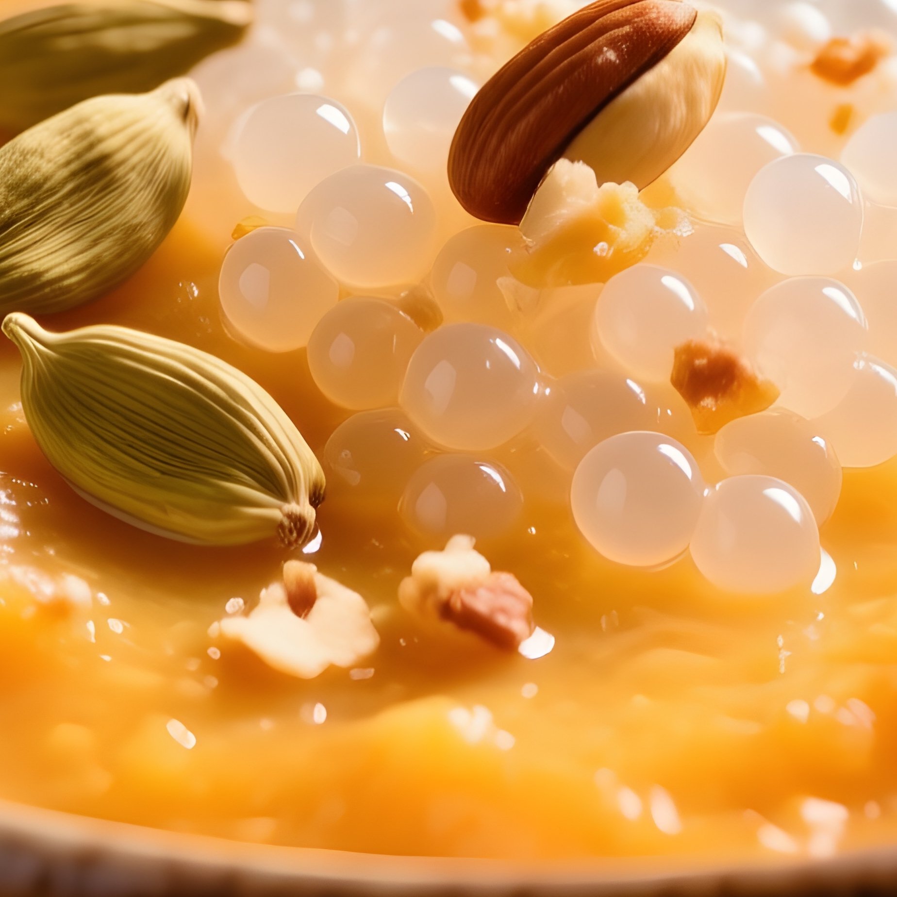 A Bowl Of Sweet Potato Kheer With Sago Pearls - Full Resolution Quality Preview