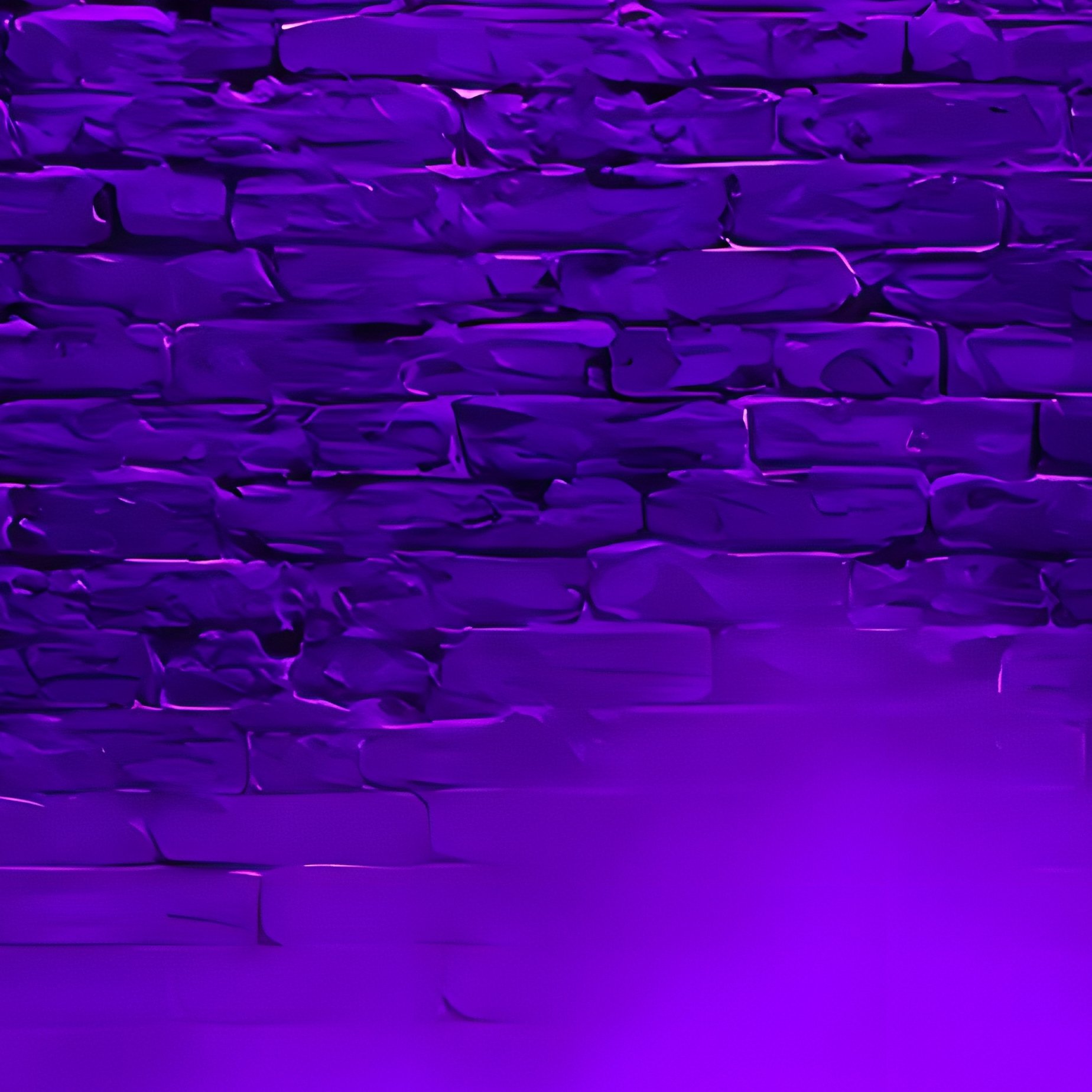 A Brick Wall Illuminated By Purple Lights Brick Wall Purple Light - Full Resolution Quality Preview