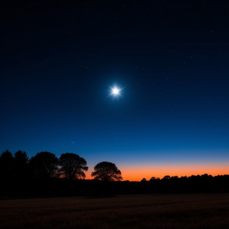 A Bright Celestial Body In A Night Sky Night Sky Star