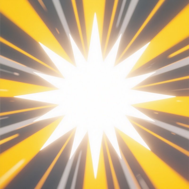 A Bright Light Source Resembling A Sunburst Sunburst Light Effect