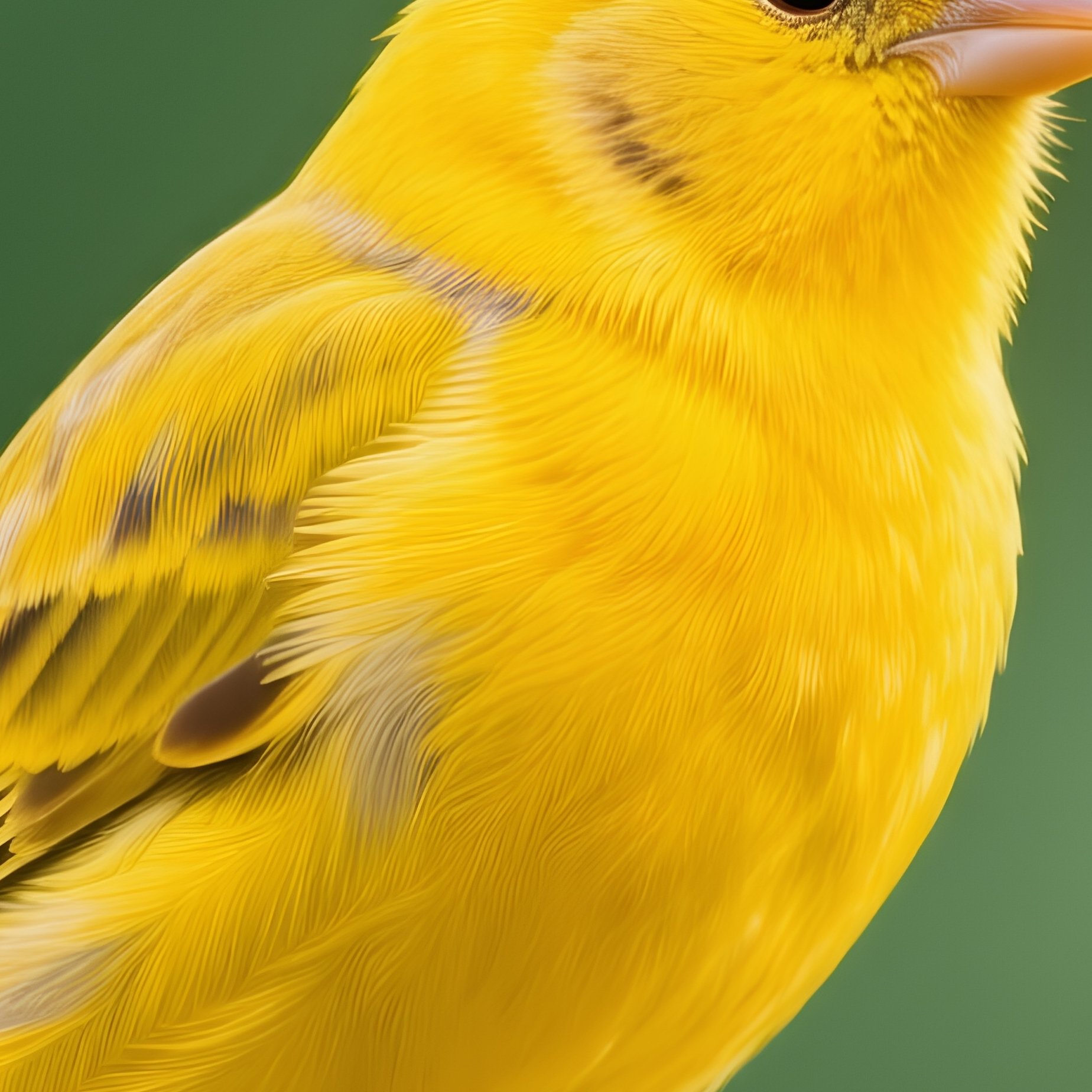 A Brightly Colored Canary Perched On A Branched Tree - Full Resolution Quality Preview