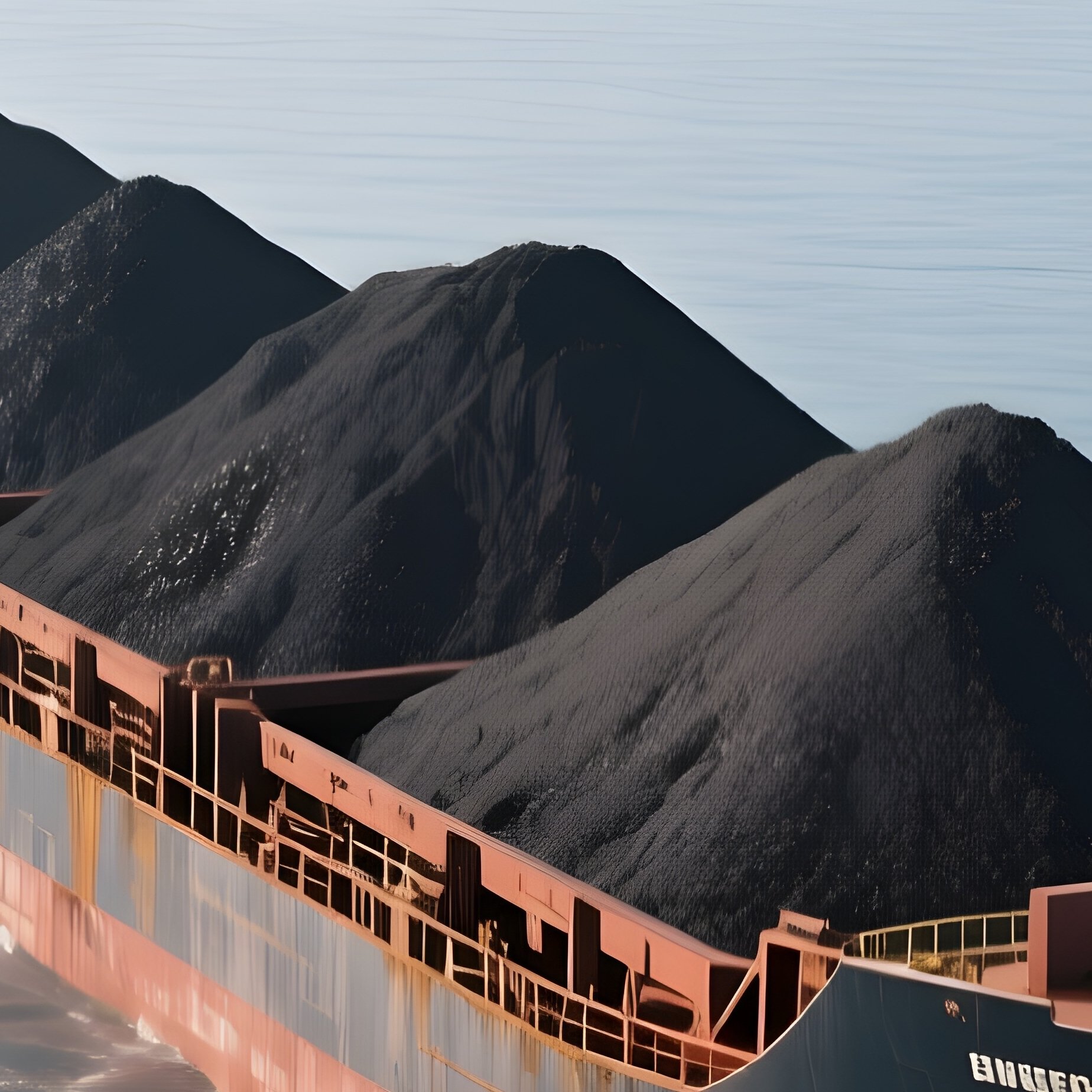 A Bulk Carrier Transporting Ore Across Calm Open Ocean Waters - Full Resolution Quality Preview