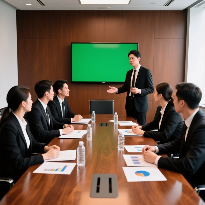 A Business Meeting In A Conference Room Business Meeting