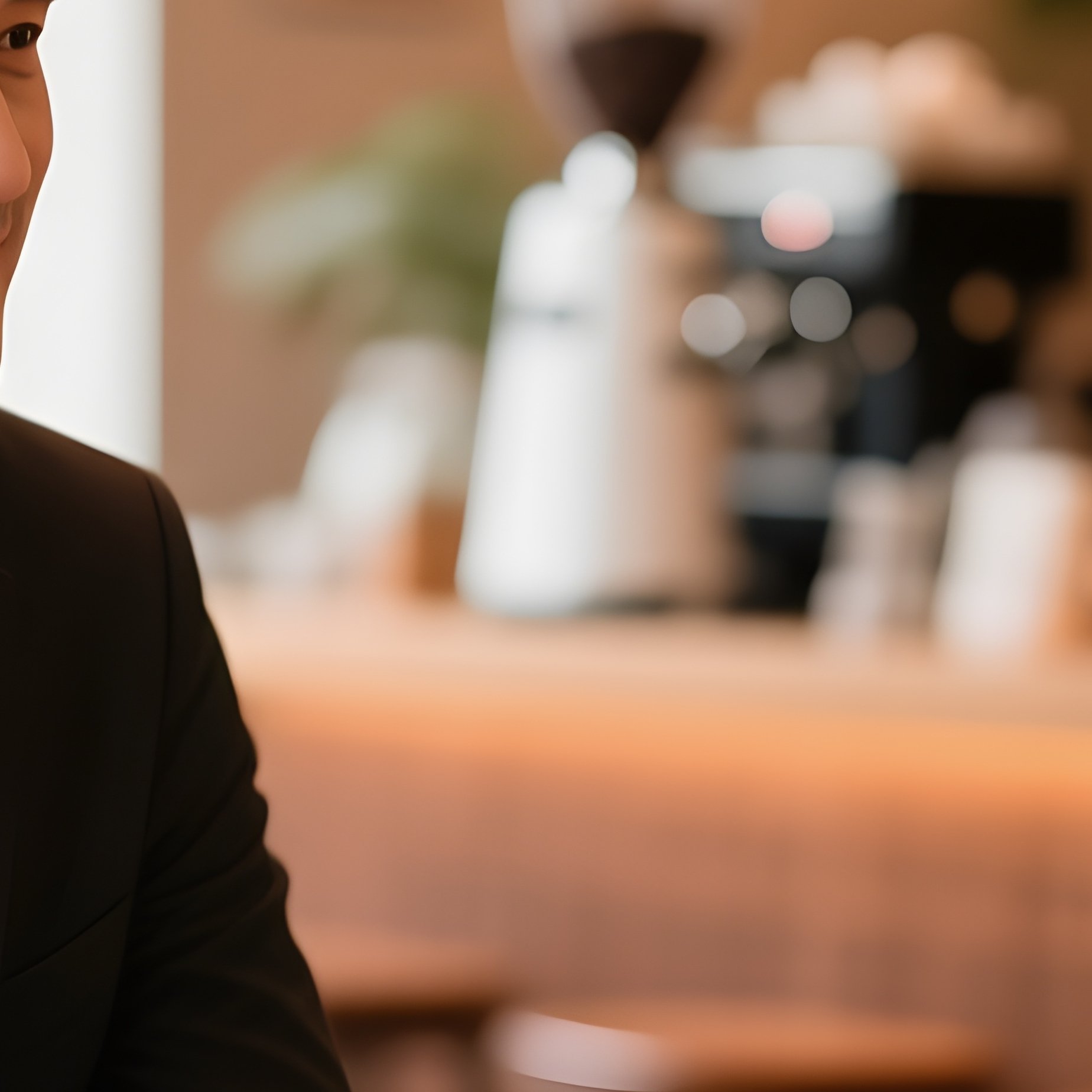 A Business Mentor And Mentee Meeting In A Coffee Shop - Full Resolution Quality Preview