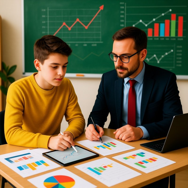A Business Mentor And Mentee Working On A Project Together