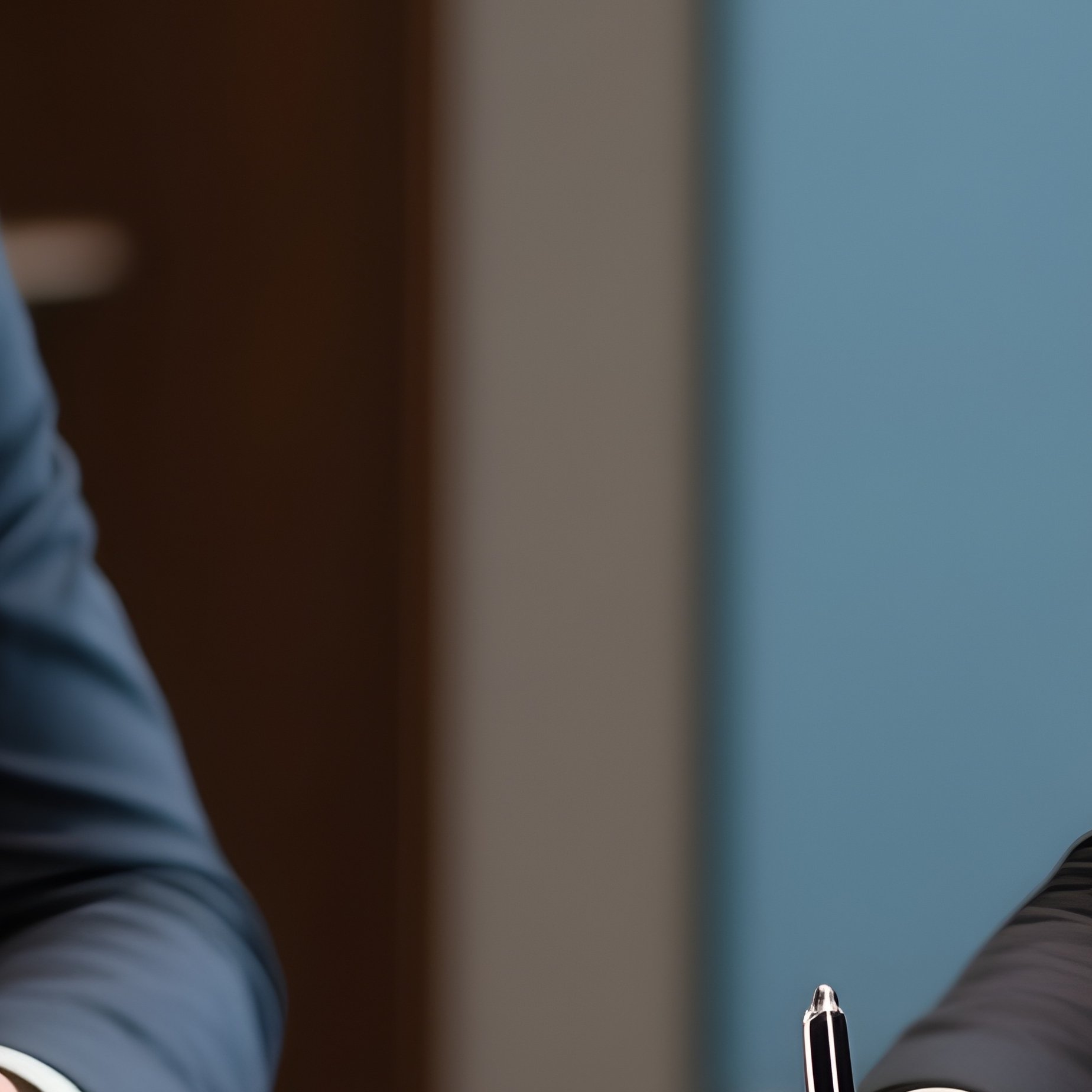 A Business Partnership Agreement Meeting - Full Resolution Quality Preview