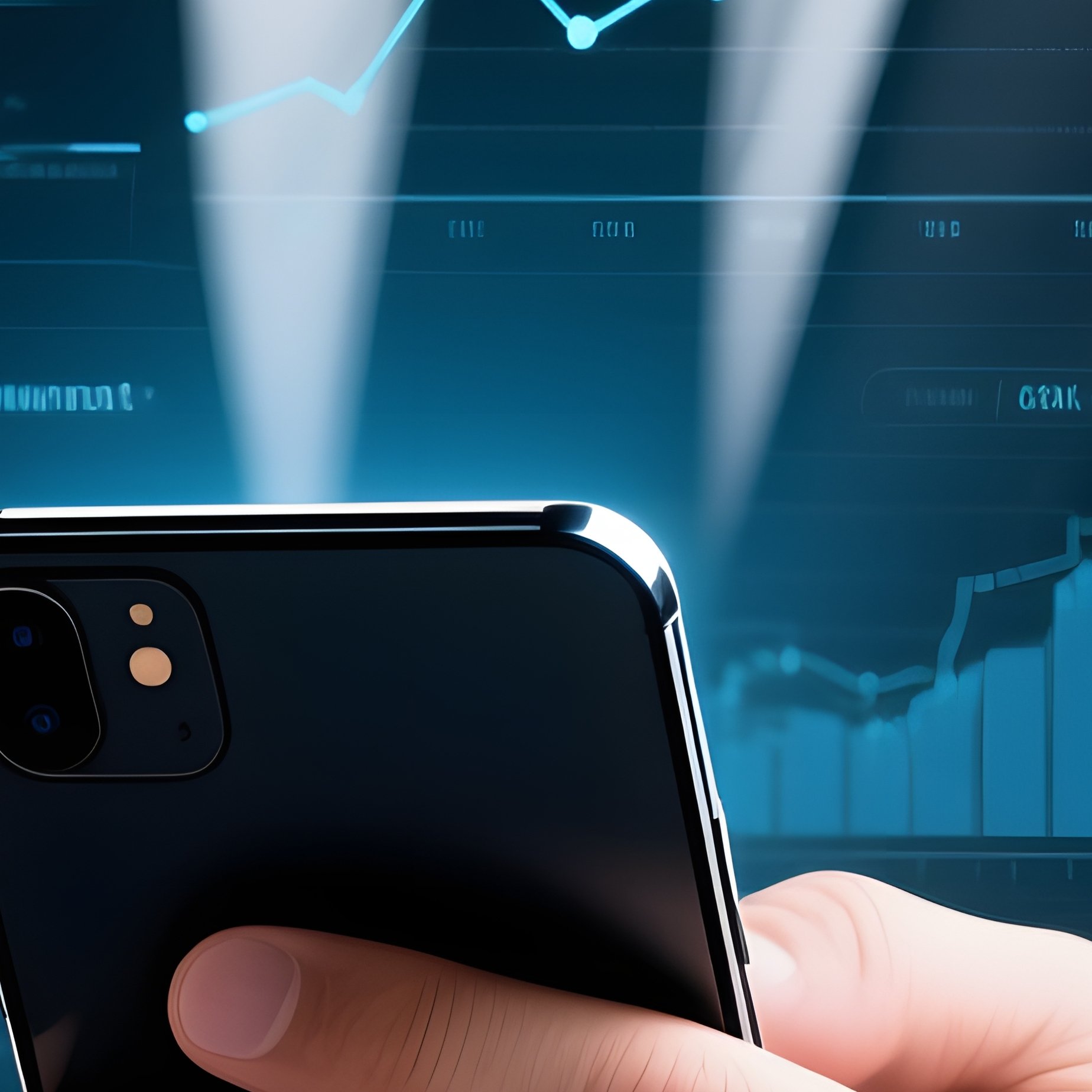 A Businessman Interacting With A Digital Data Overlay Business - Full Resolution Quality Preview