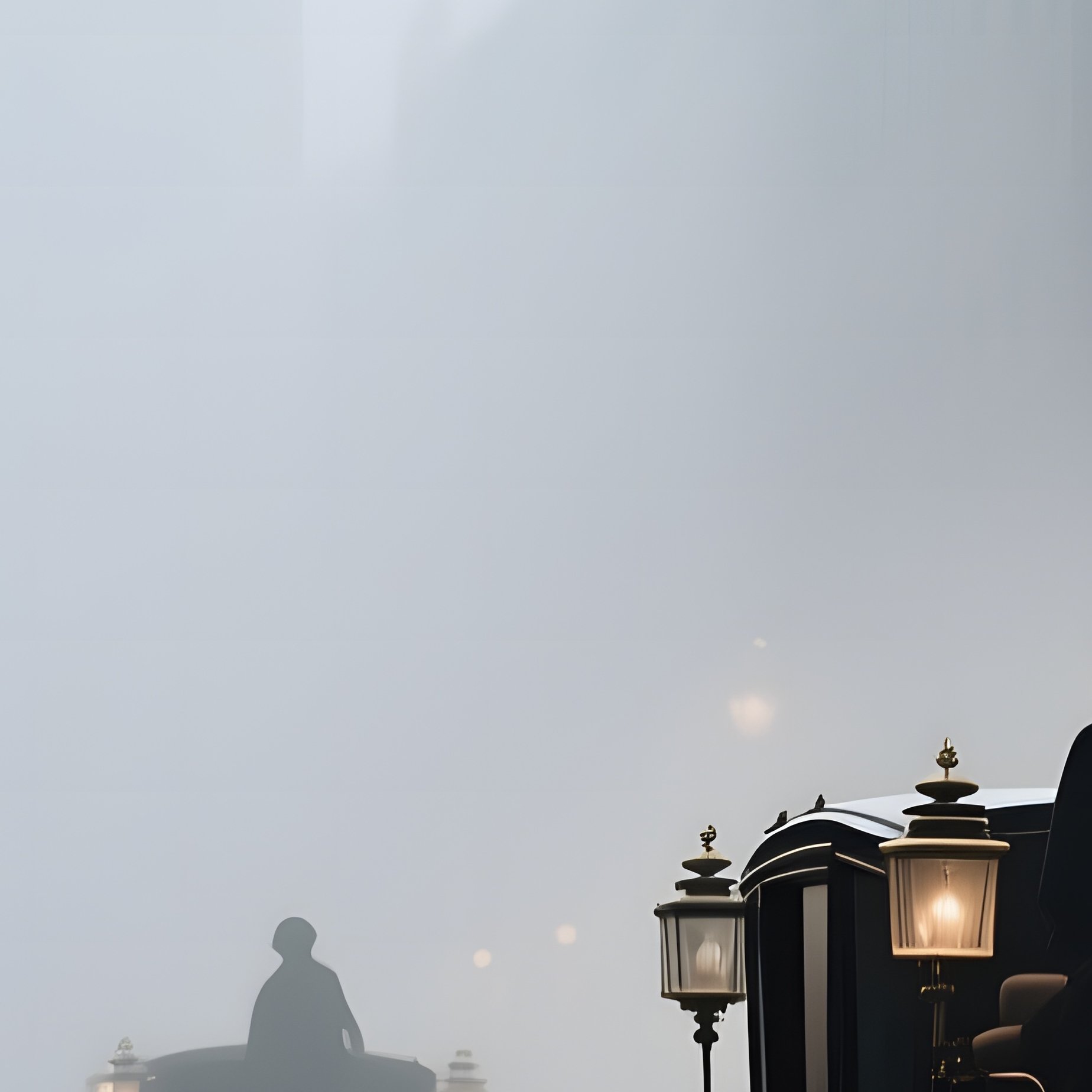 A Bustling 18Th‑Century London Street In Heavy Fog, Horse Drawn Carriages Clattering Over - Full Resolution Quality Preview