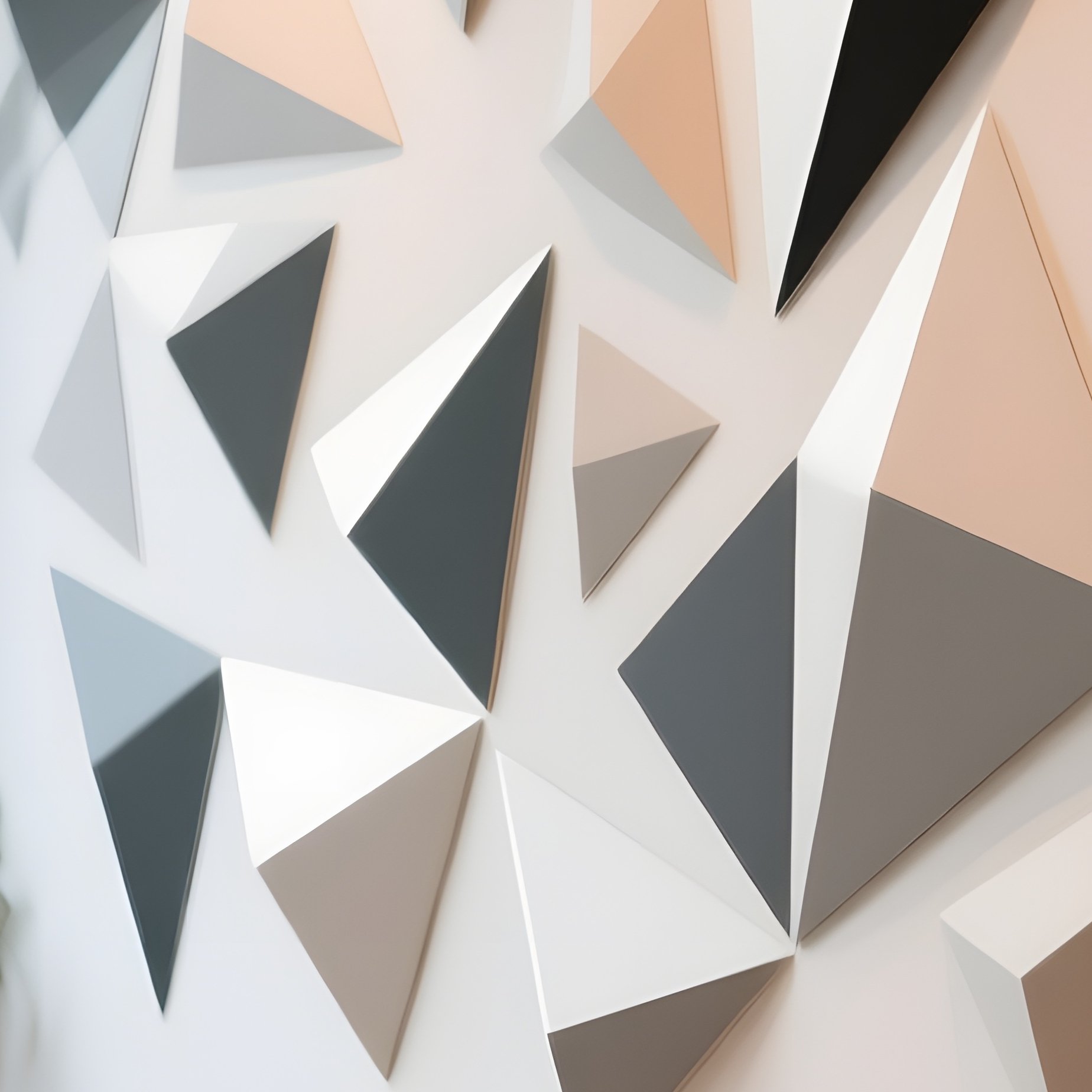 A Bustling Coffee Shop Interior Featuring A Wall Sized Kinetic Mural Of Moving Geometric Shapes, - Full Resolution Quality Preview