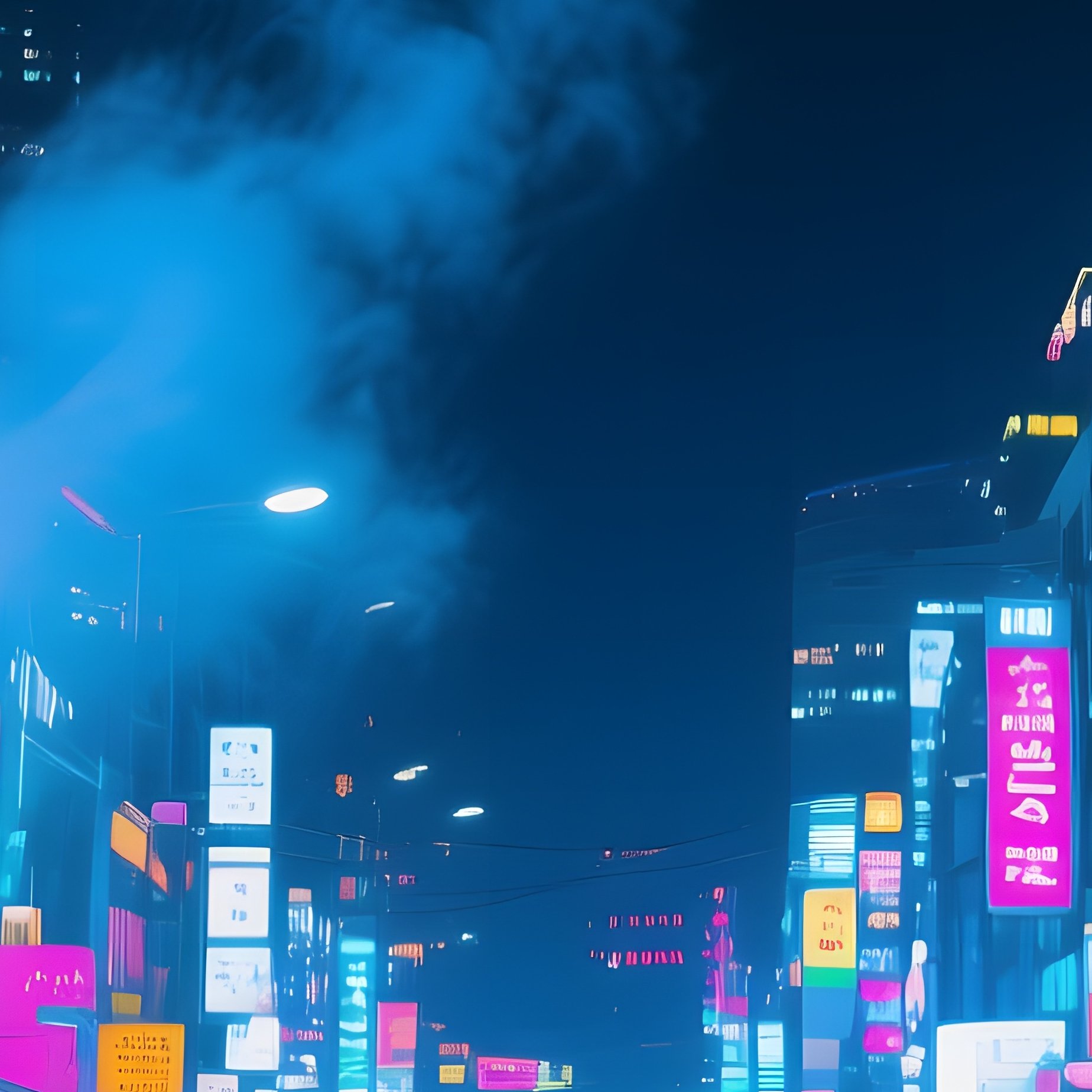 A Bustling Night Market In Seoul Illuminated By Neon Signs Street Food Stalls Steaming Crowds - Full Resolution Quality Preview