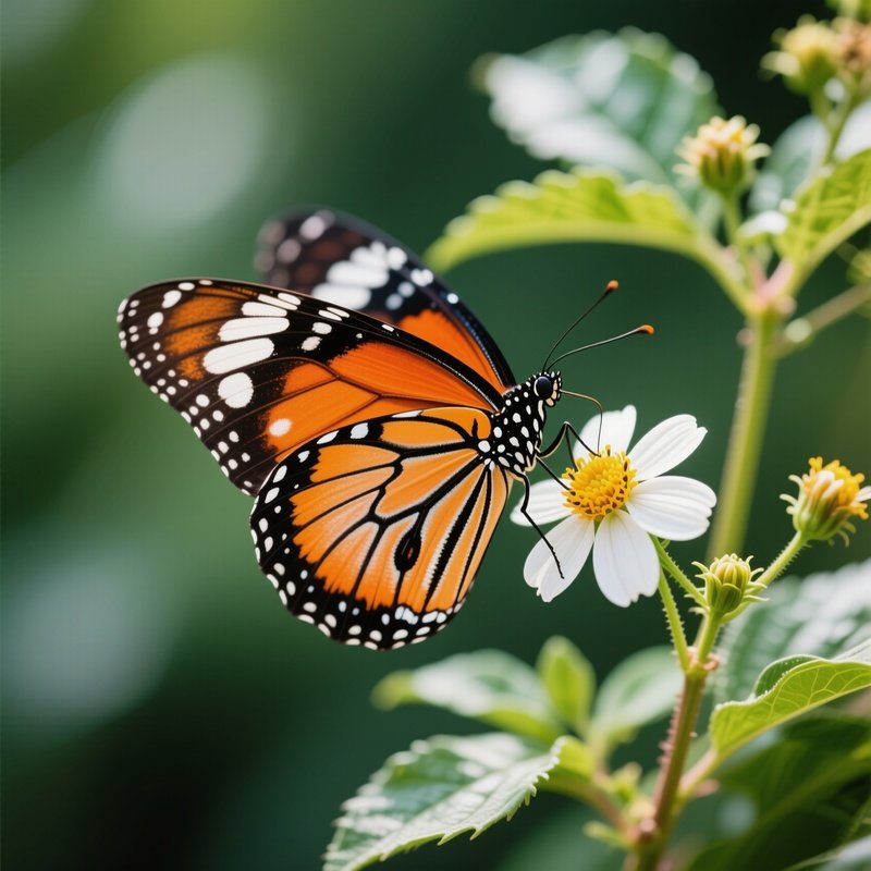 A Butterfly On A Flower Butterfly Nature