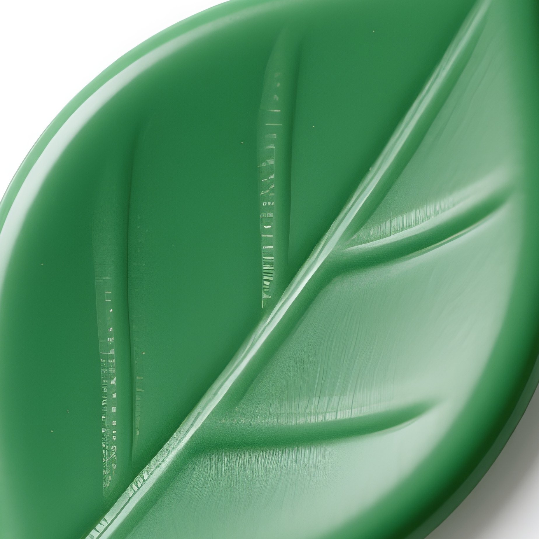 A Button Shaped Like A Leaf Green Texture No Veins Text - Full Resolution Quality Preview