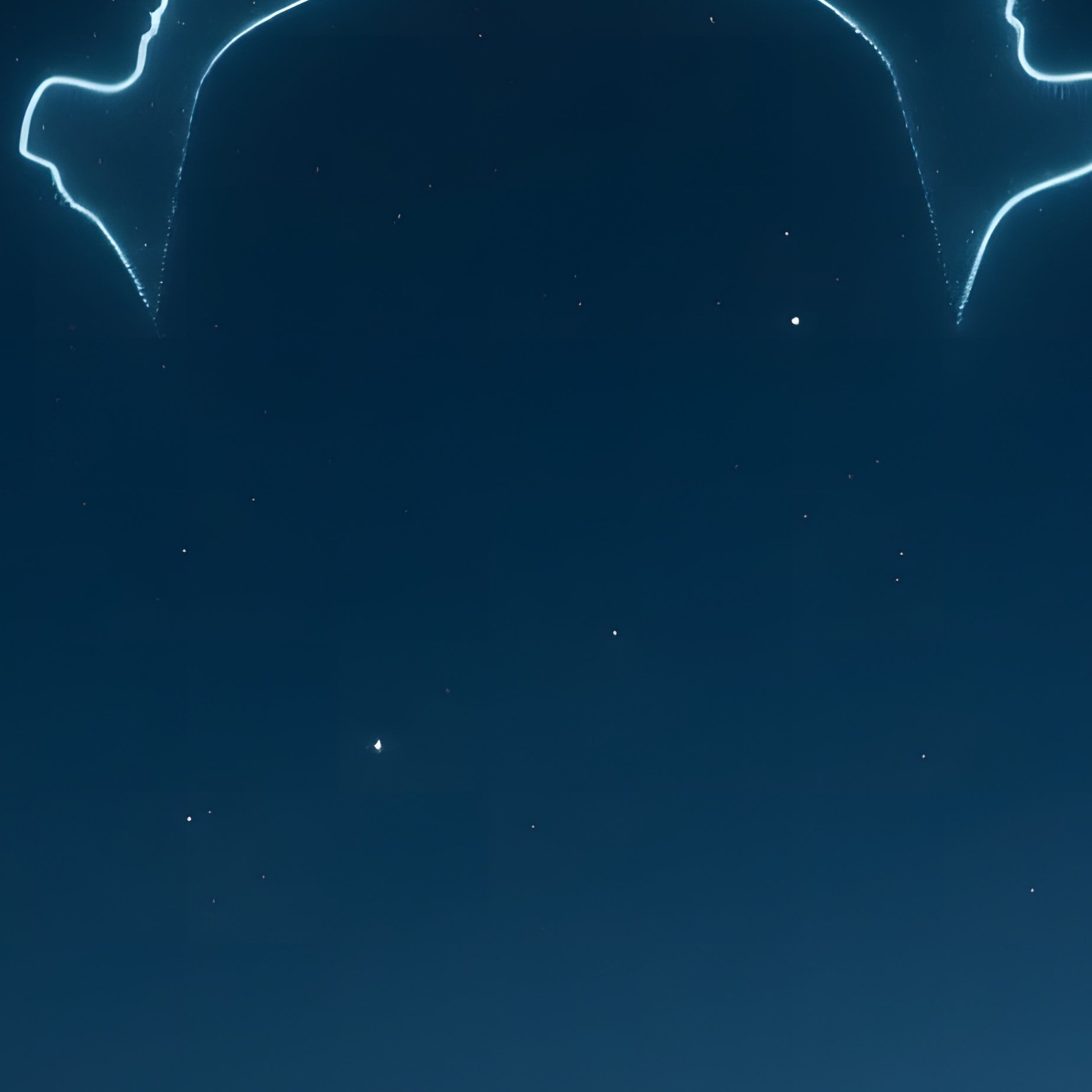 A Calm Winter Night Where The Seven Sisters Are Outlined Against A Starry Sky, Their Windows Dark - Full Resolution Quality Preview