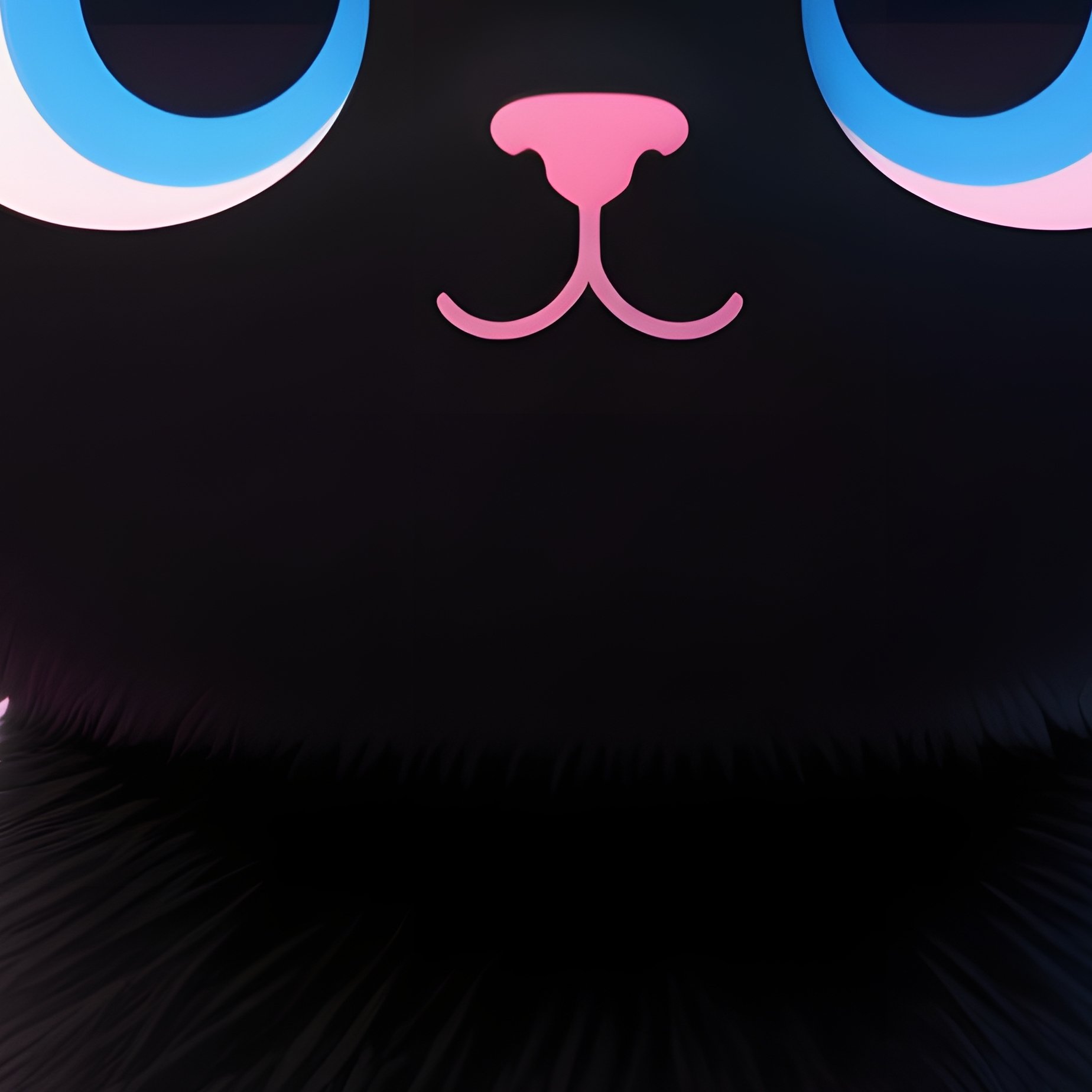 A Cartoon Black Cat Cartoon Cat - Full Resolution Quality Preview