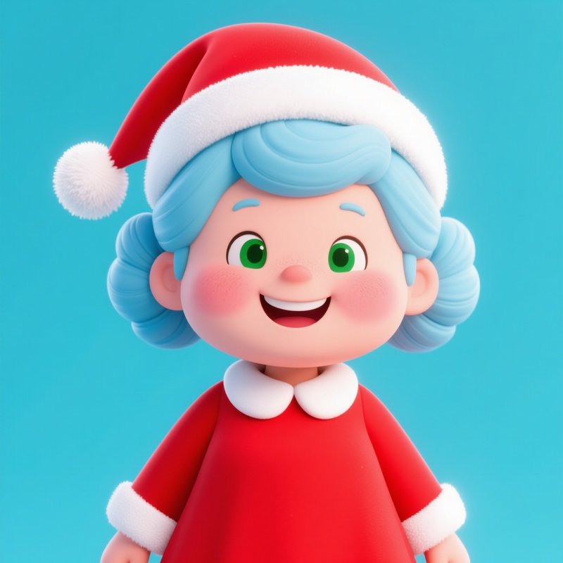 A Cartoon Depiction Of Mrs Claus Mrs Claus Cartoon