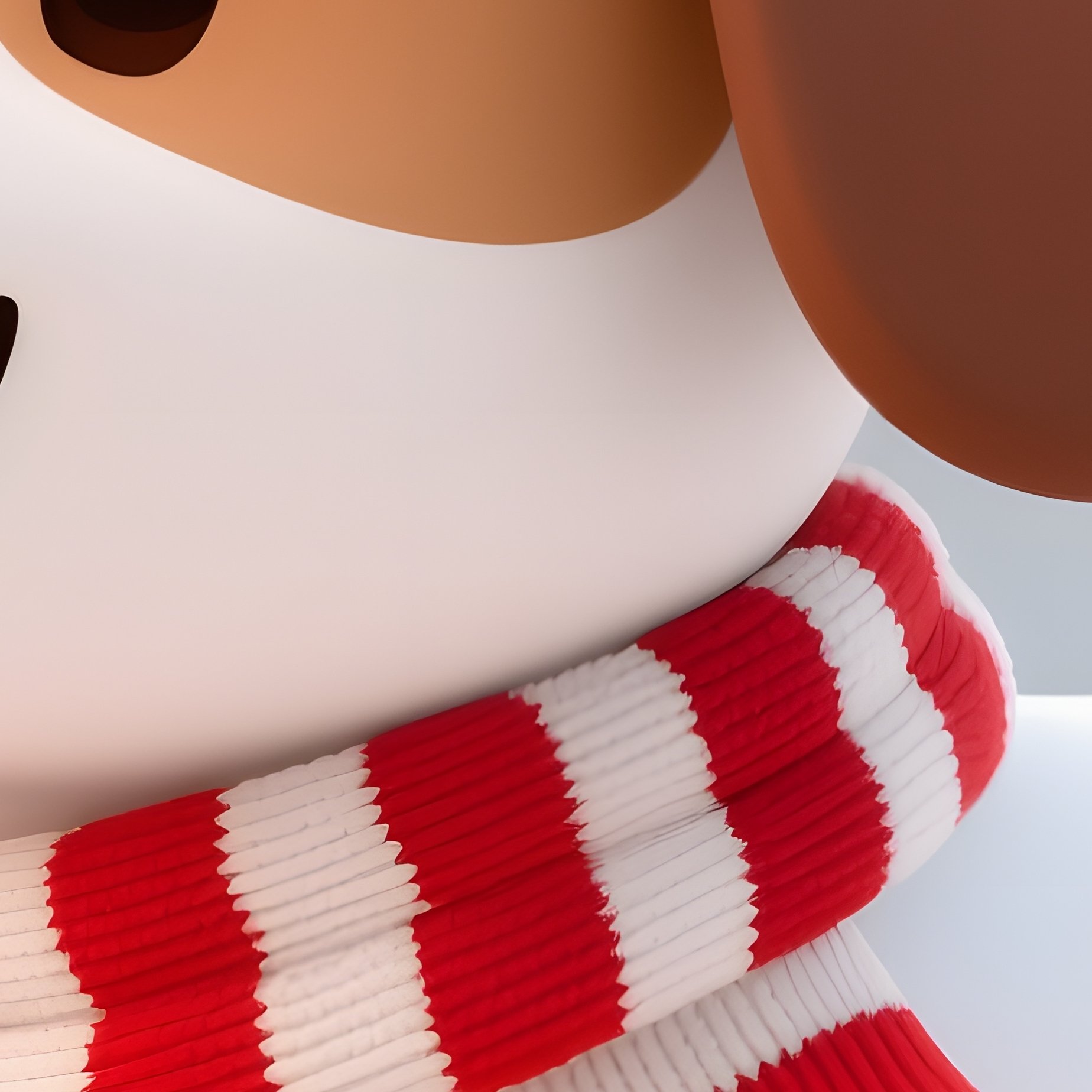 A Cartoon Dog Wearing A Santa Hat And Scarf Cartoon Dog - Full Resolution Quality Preview
