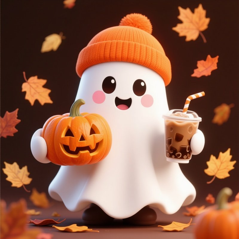 A Cartoon Ghost Character Cartoon Ghost