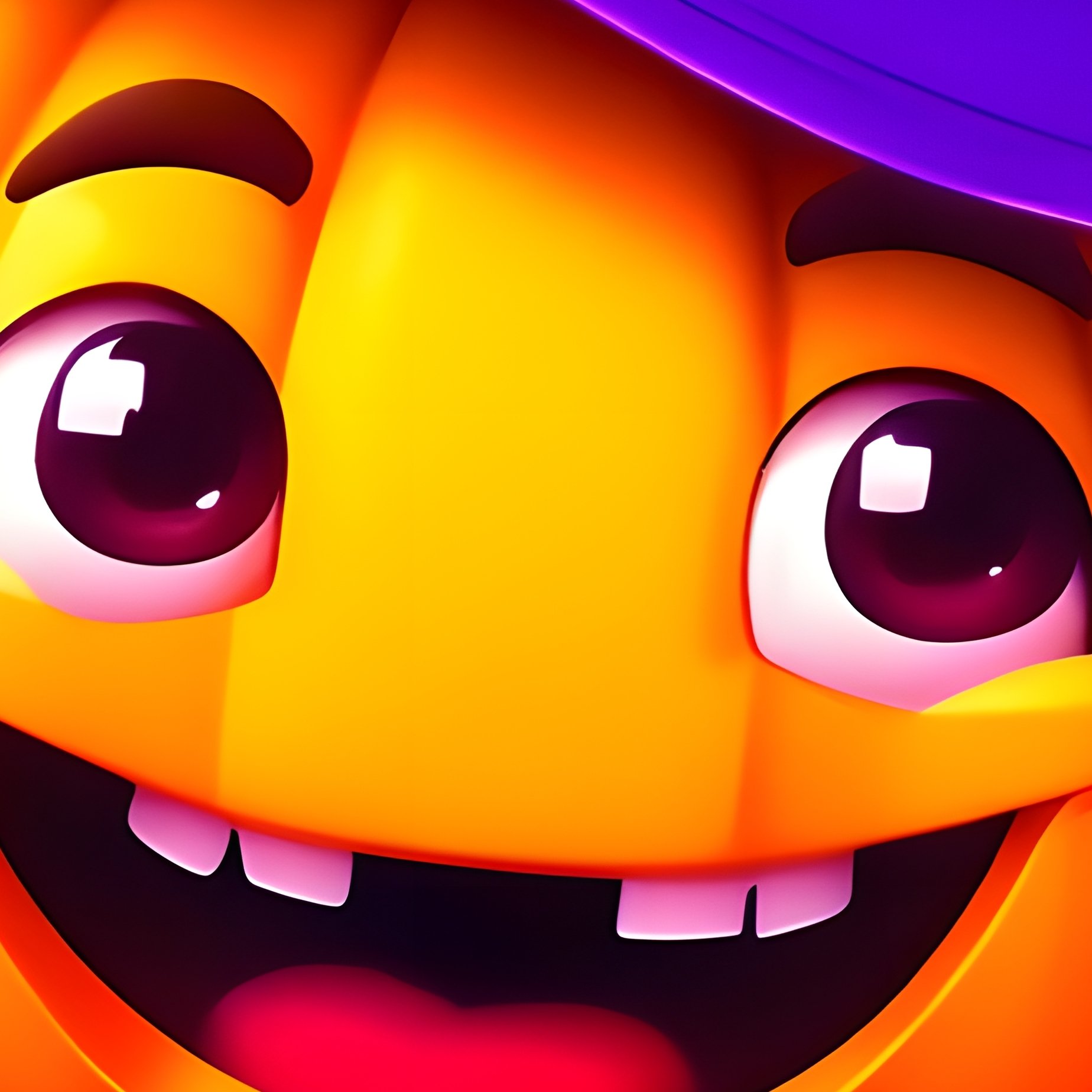 A Cartoon Pumpkin Wearing A Witchs Hat Halloween Pumpkin - Full Resolution Quality Preview
